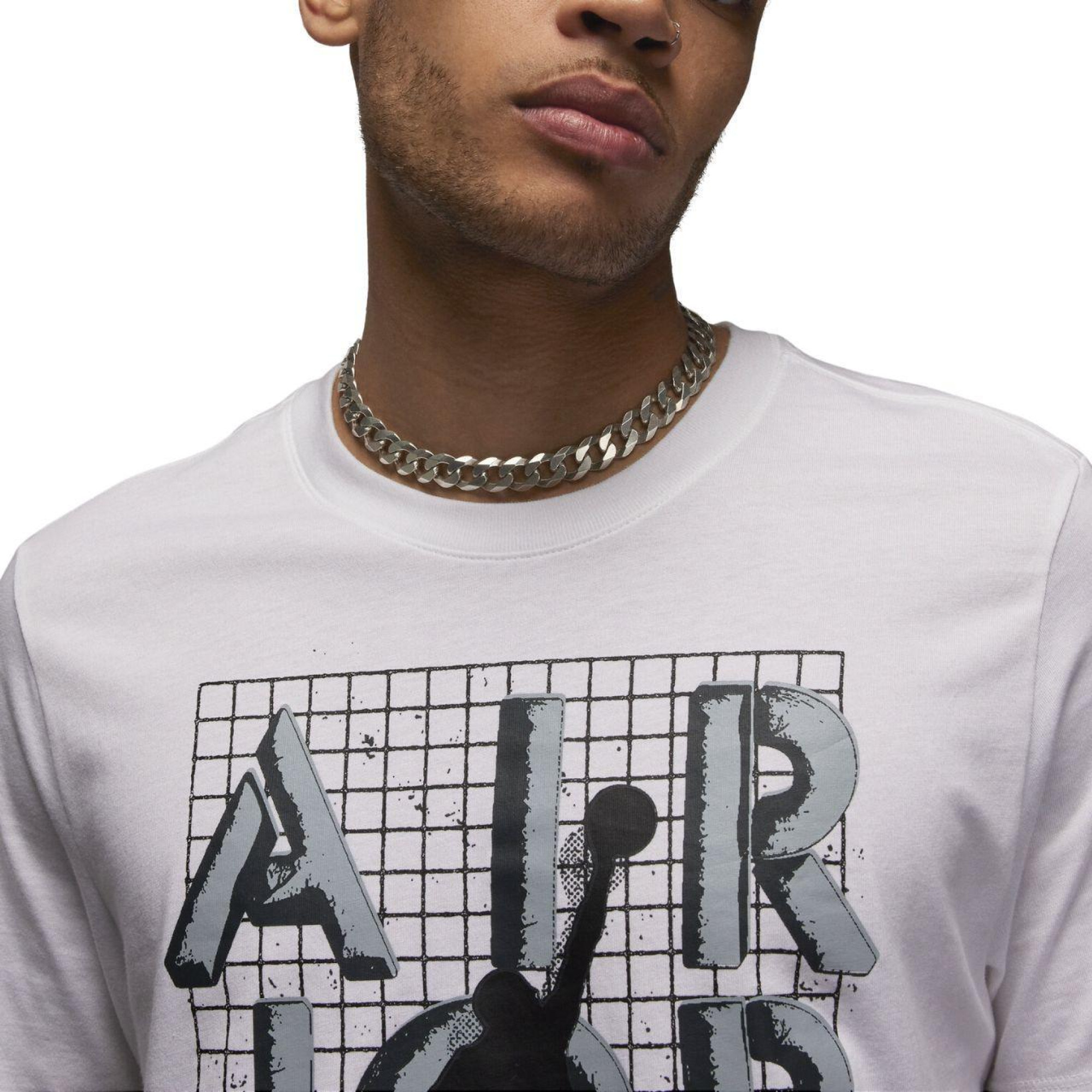 Чоловіча Футболка JORDAN M J BRAND JM STACK SS CREW Білий 2XL (7dFN5978-100 2XL) - 2 - Robinzon.ua