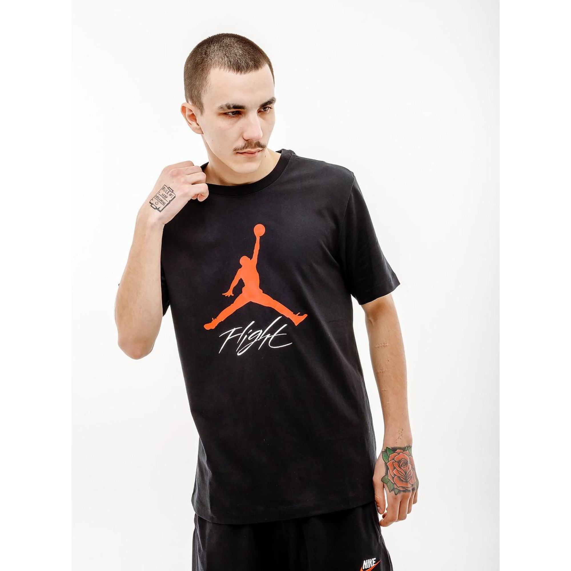 Чоловіча Футболка JORDAN JUMPMAN FLIGHT HBR TEE Чорний S (7dAO0664-010 S) - Robinzon.ua