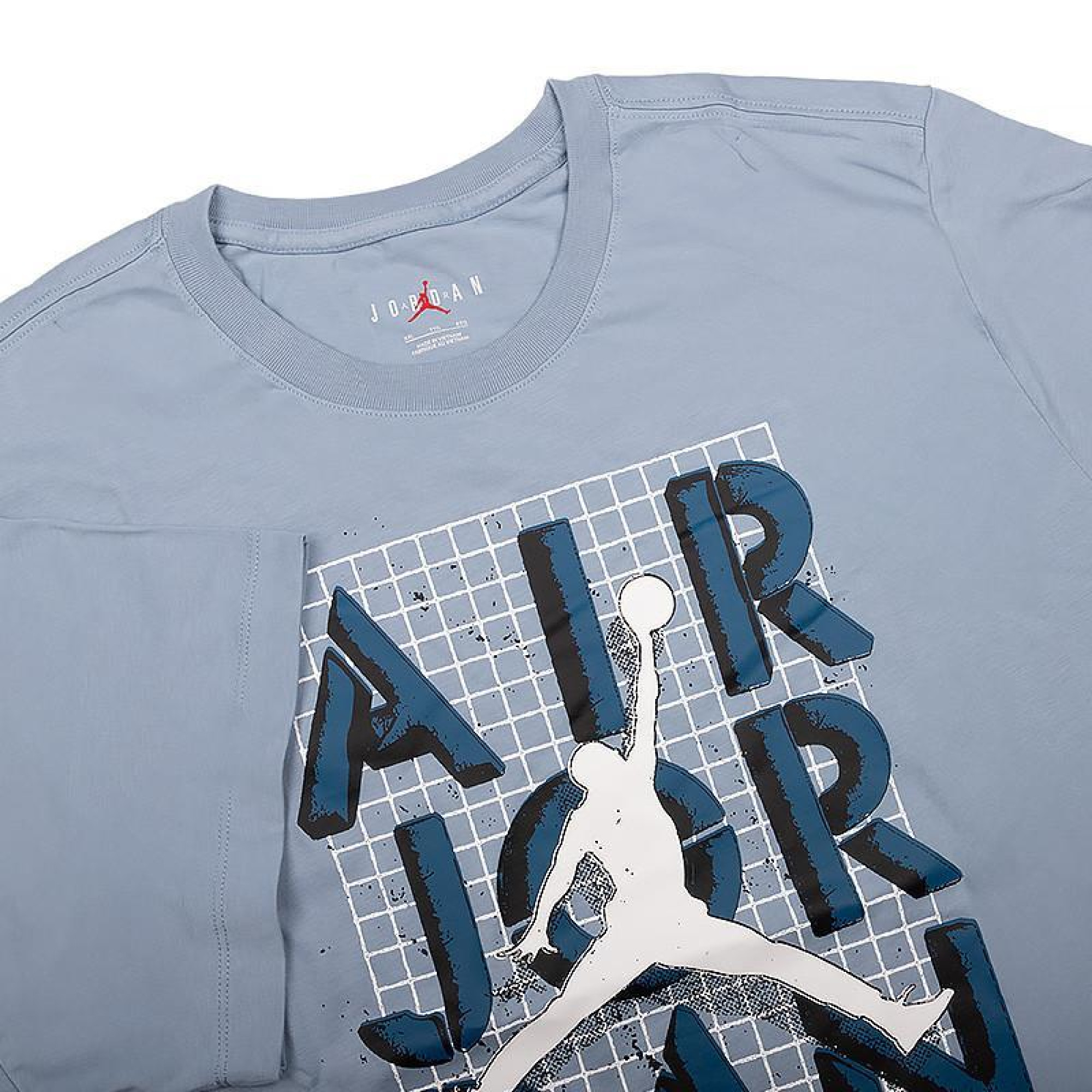 Чоловіча Футболка JORDAN M J BRAND JM STACK SS CREW Блакитний XL (7dFN5978-100 XL) - 2 - Robinzon.ua