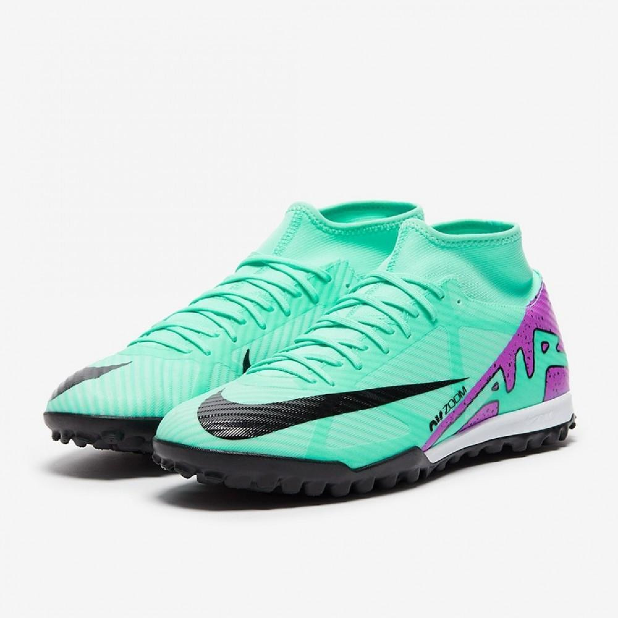 Мужские Сороконожки Nike ZOOM SUPERFLY 9 ACADEMY TF Бирюзовый 44 (7dDJ5629-300 44) - 4 - Robinzon.ua