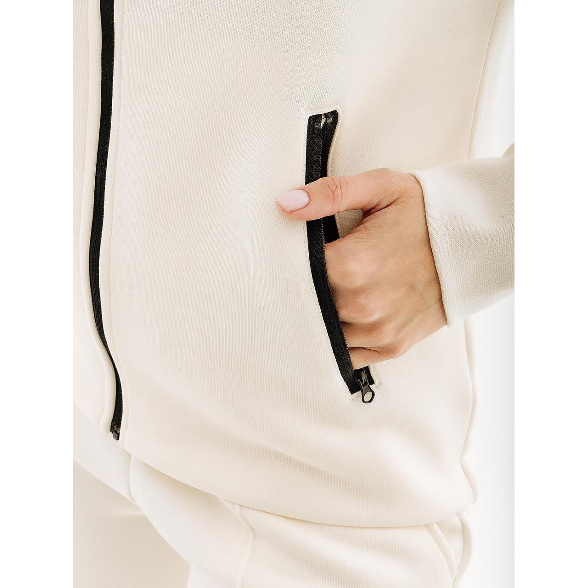 Жіноча Толстовка Nike W TCH FLC WR FZ HDY Білий L (7dFB8338-110 L) - 4 - Robinzon.ua