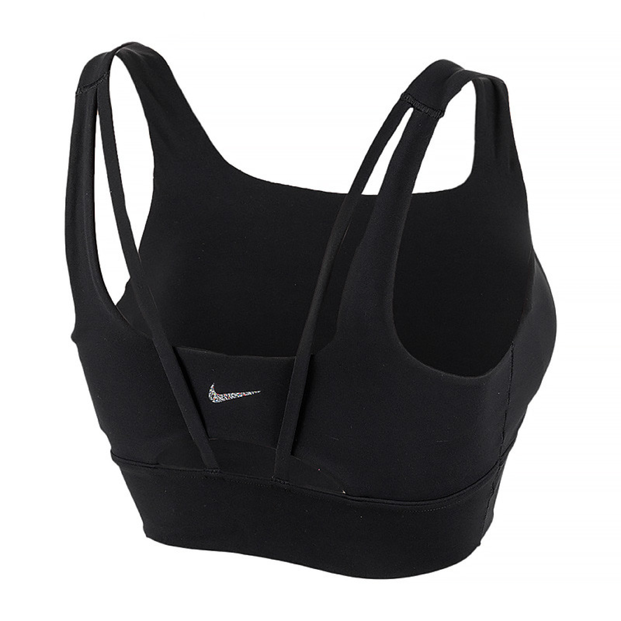 Жіночий Топ Nike W NK ALATE ELLIPSE LL BRA Чорний M (DO6619-010) - Robinzon.ua
