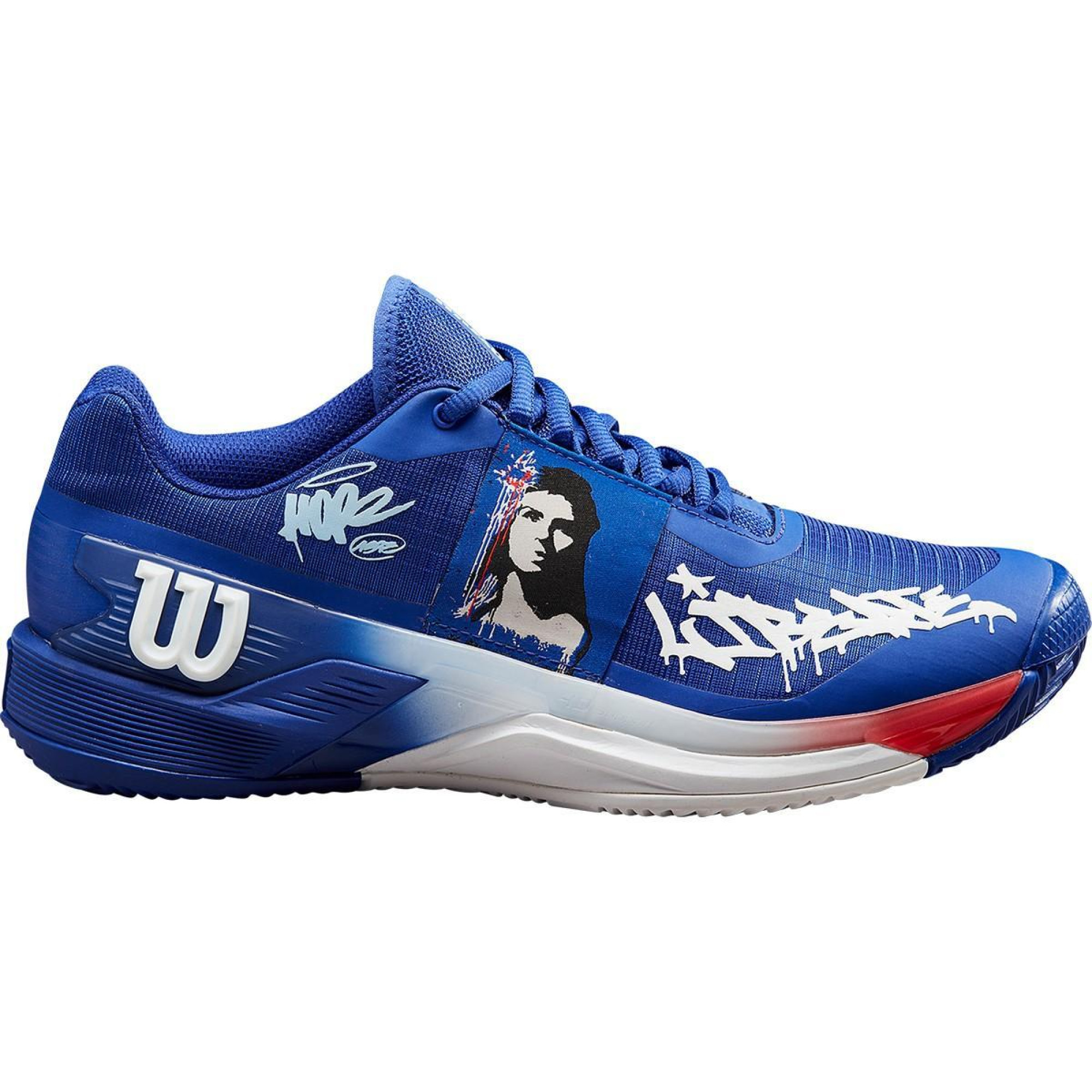 Чоловічі кросівки для тенісу Wilson RUSH PRO 4.0 HOPE1393_PAR Синій 42 (WRS331510 42) - 4 - Robinzon.ua