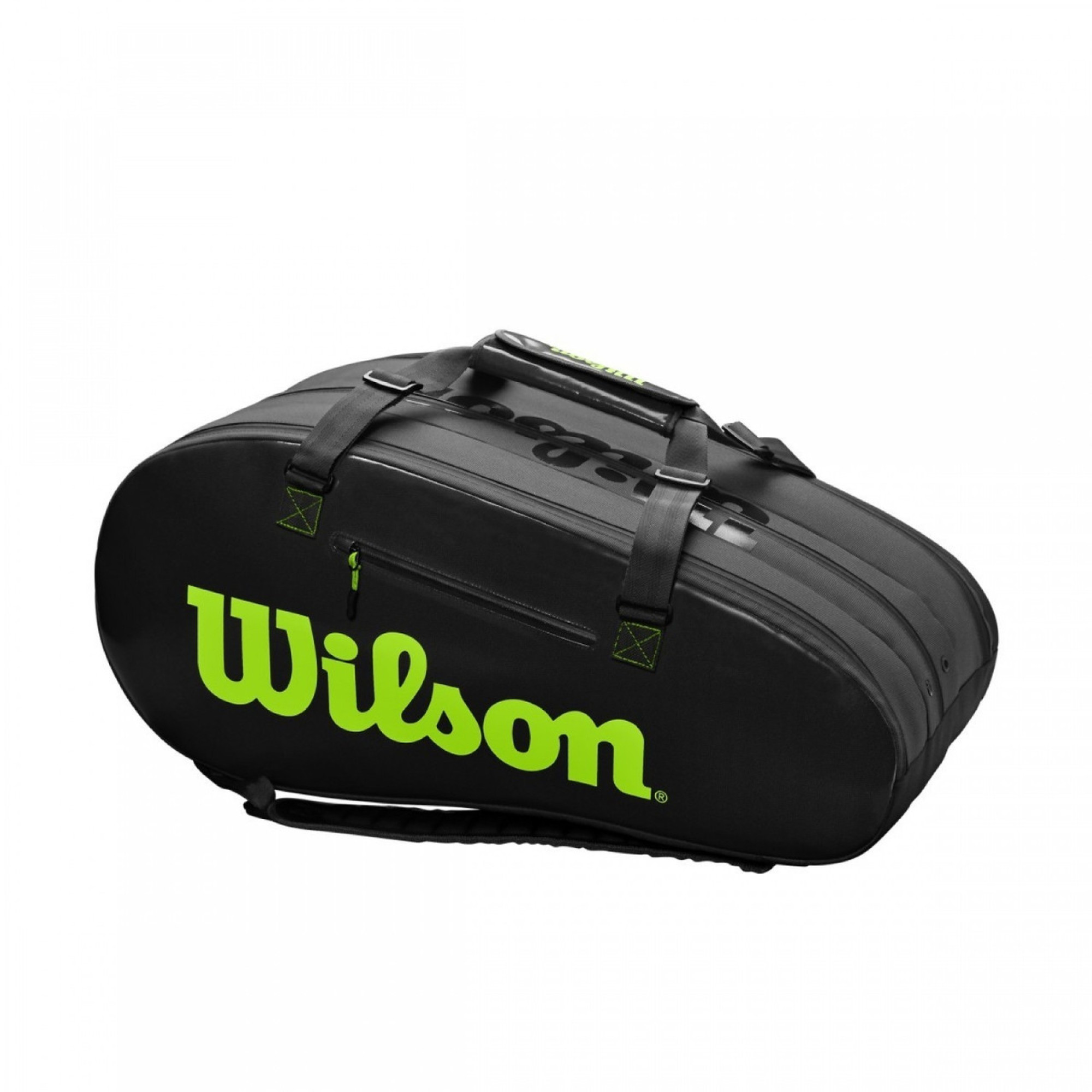 Тенісний Чохол Wilson Super Tour 3 Compartment Black/Green (WR8004101001) - 1 - Robinzon.ua
