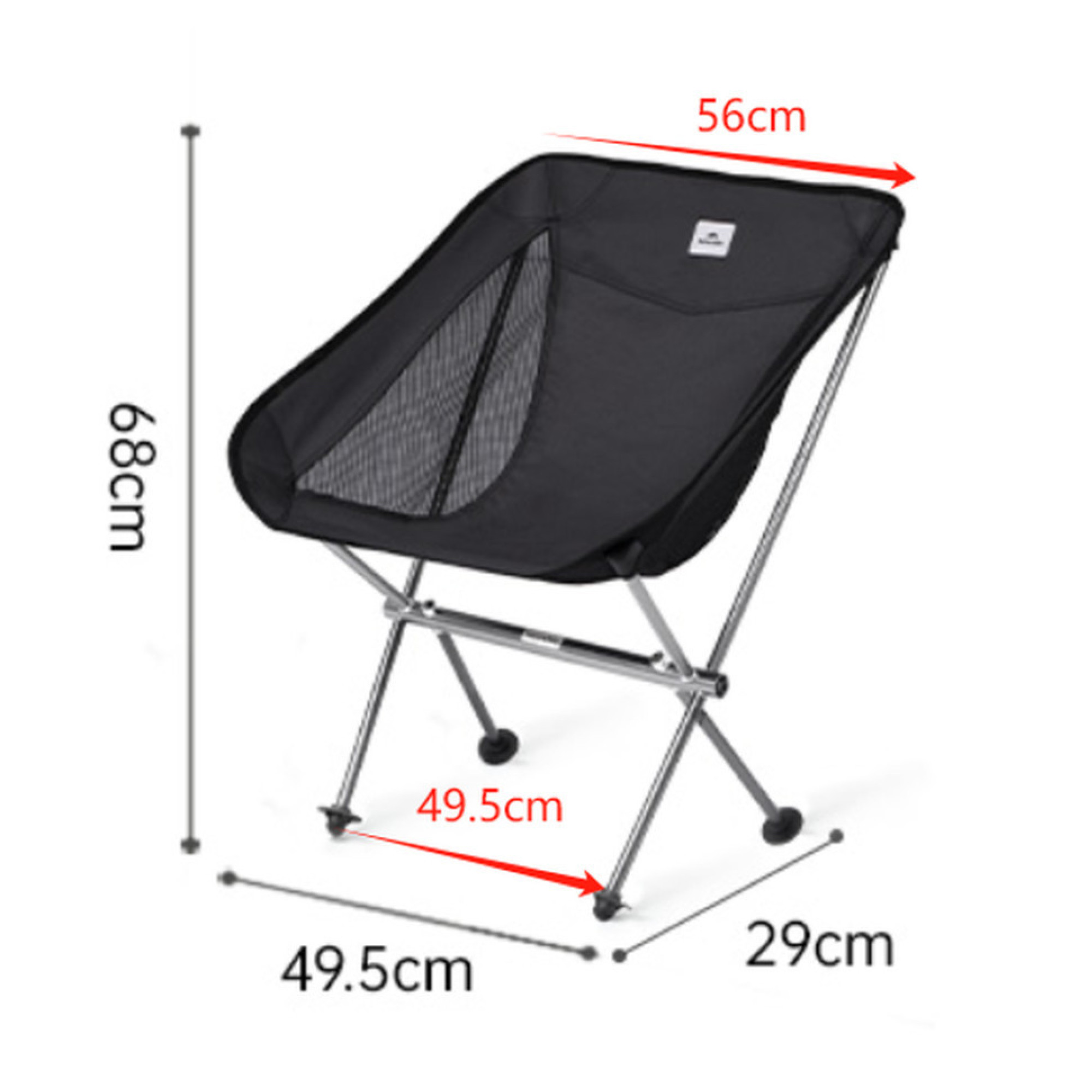 Крісло складане Naturehike Stellaluna L04 CNK2450JJ015, розмір M, алюміній, коричневий - 1 - Robinzon.ua