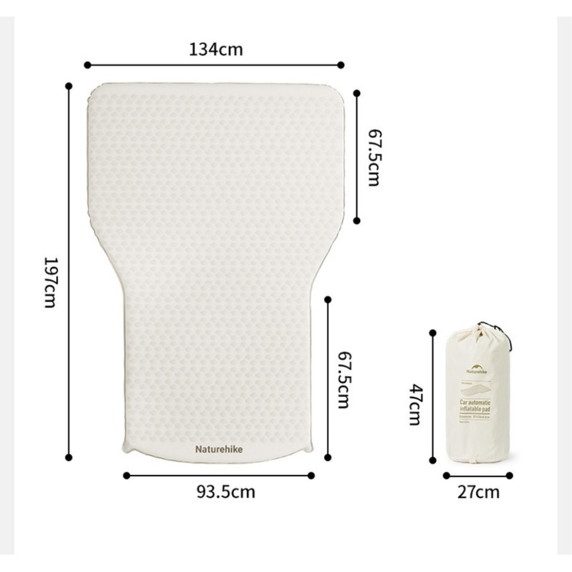 Матрас самонадувной автомобильный Naturehike CNK2450WS010, светлый хаки. - 1 Матрас самонадувной автомобильный Naturehike CNK2450WS010, светлый хаки. - 1 - Robinzon.ua