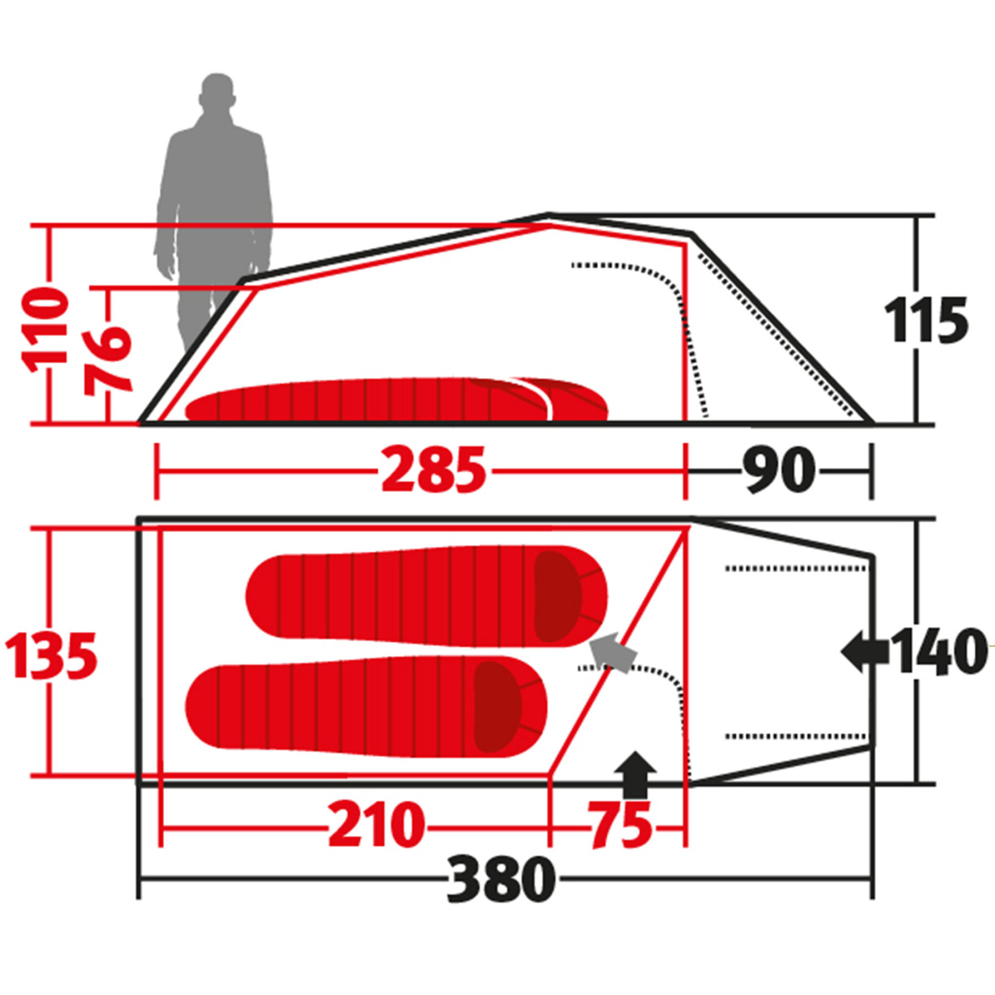 Намет Wechsel Outpost 2 TL Laurel Oak (231069) - 2 - Robinzon.ua