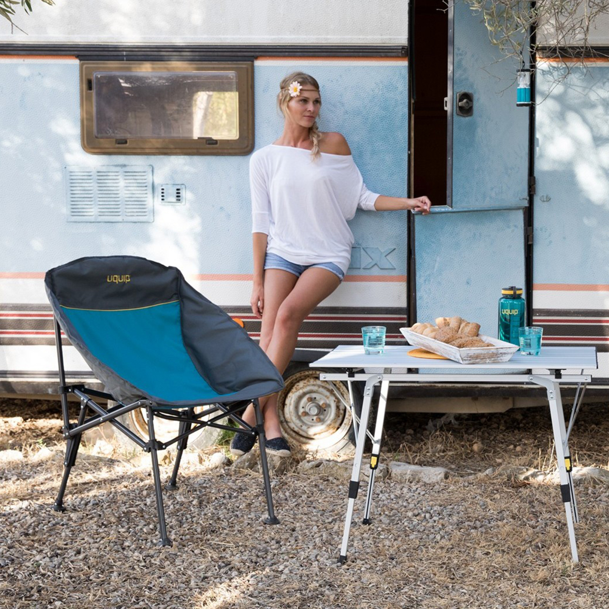 Крісло розкладне Uquip Comfy Blue/Grey (244011) - 6 - Robinzon.ua