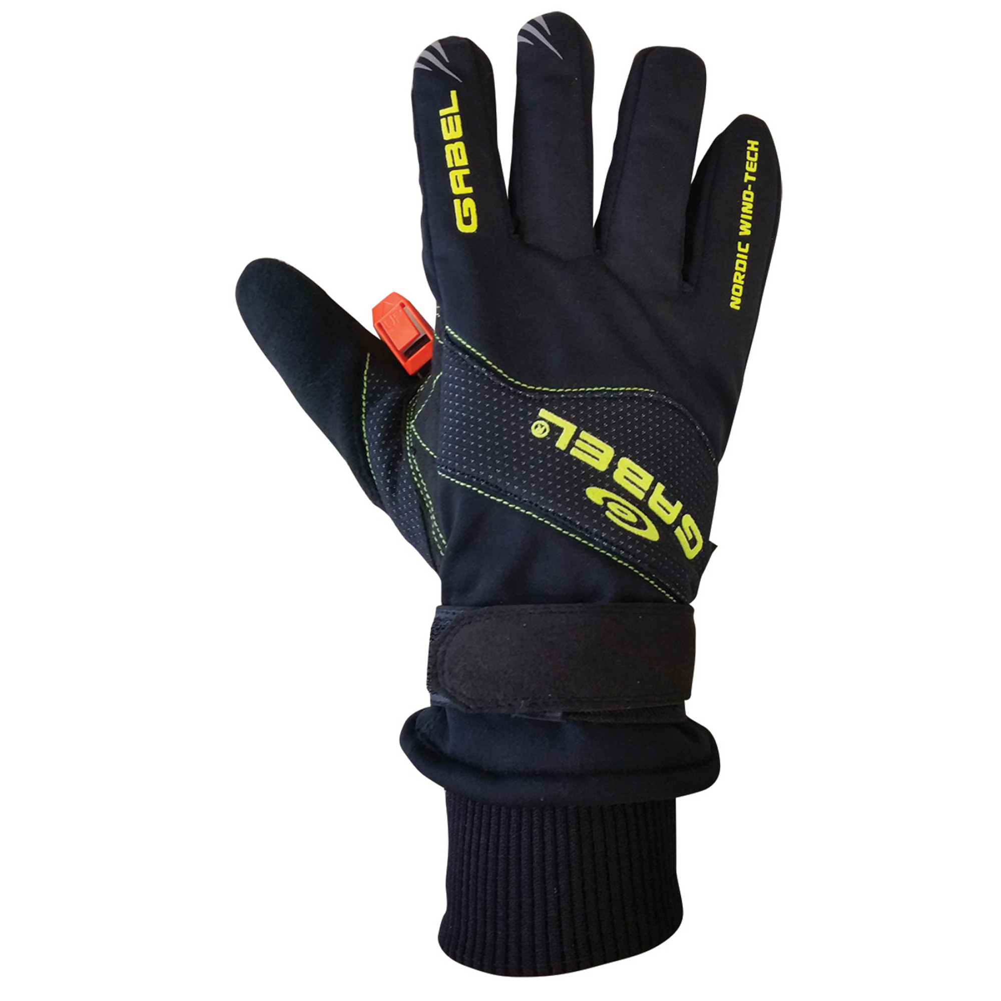 Рукавиці для скандинавської ходьби Gabel Wind Tech N.C.S. Black/Green S (8015012100007) - 1 - Robinzon.ua