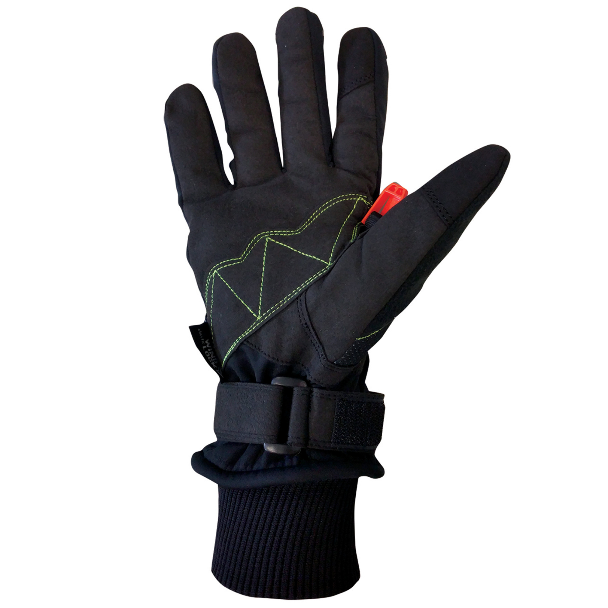 Рукавиці для скандинавської ходьби Gabel Wind Tech N.C.S. Black/Green S (8015012100007) - 2 - Robinzon.ua