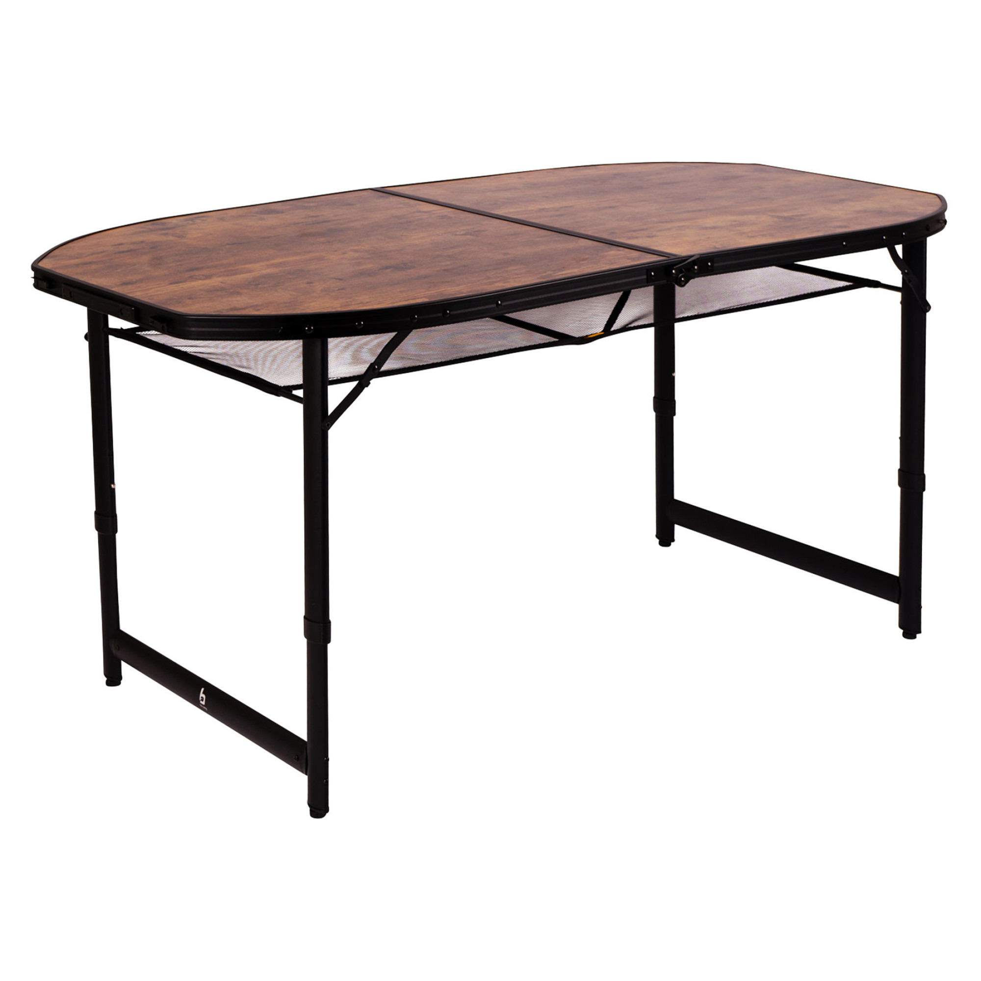 Стіл Bo-Camp Woodbine Oval 150x80 cm Black/Wood look (1404230) - 6 - Robinzon.ua