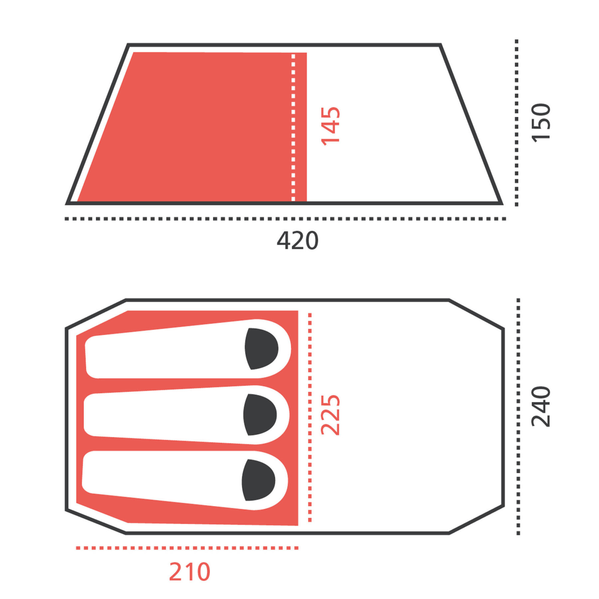 Намет Grand Canyon Robson 3 Capulet Olive (330027) - 5 - Robinzon.ua