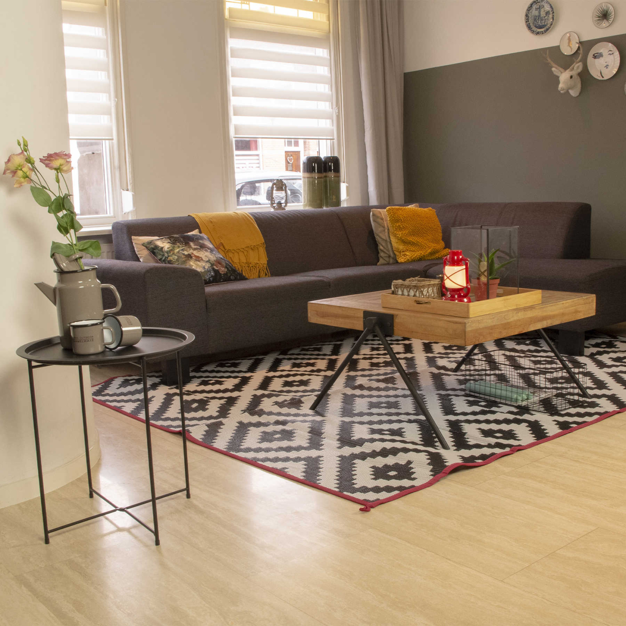 Стіл Bo-Camp Harlem 46x46 cm Black (1404325) - 2 - Robinzon.ua