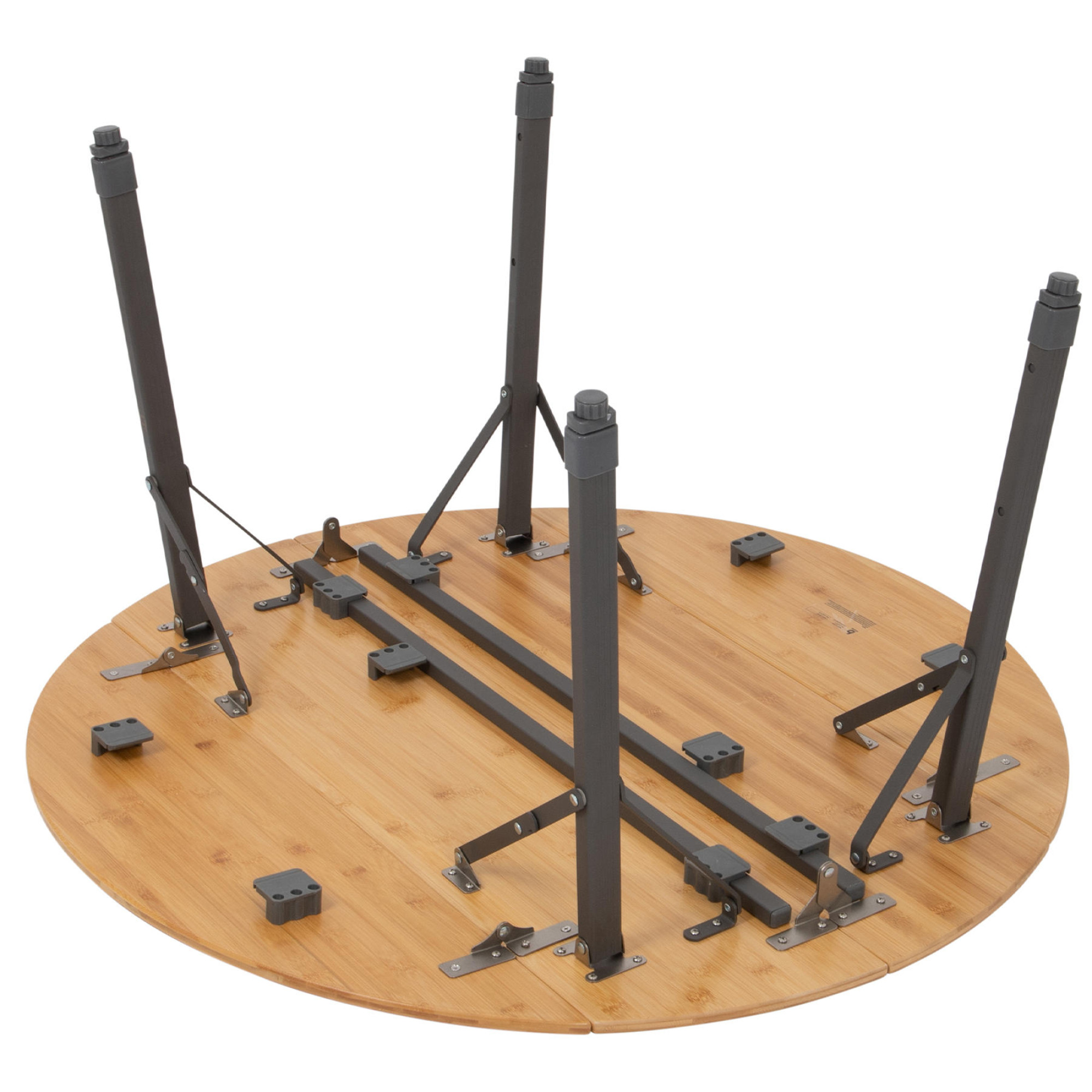 Стіл Bo-Camp Poundbury Round 90x90 cm Brown (1404656) - 4 - Robinzon.ua