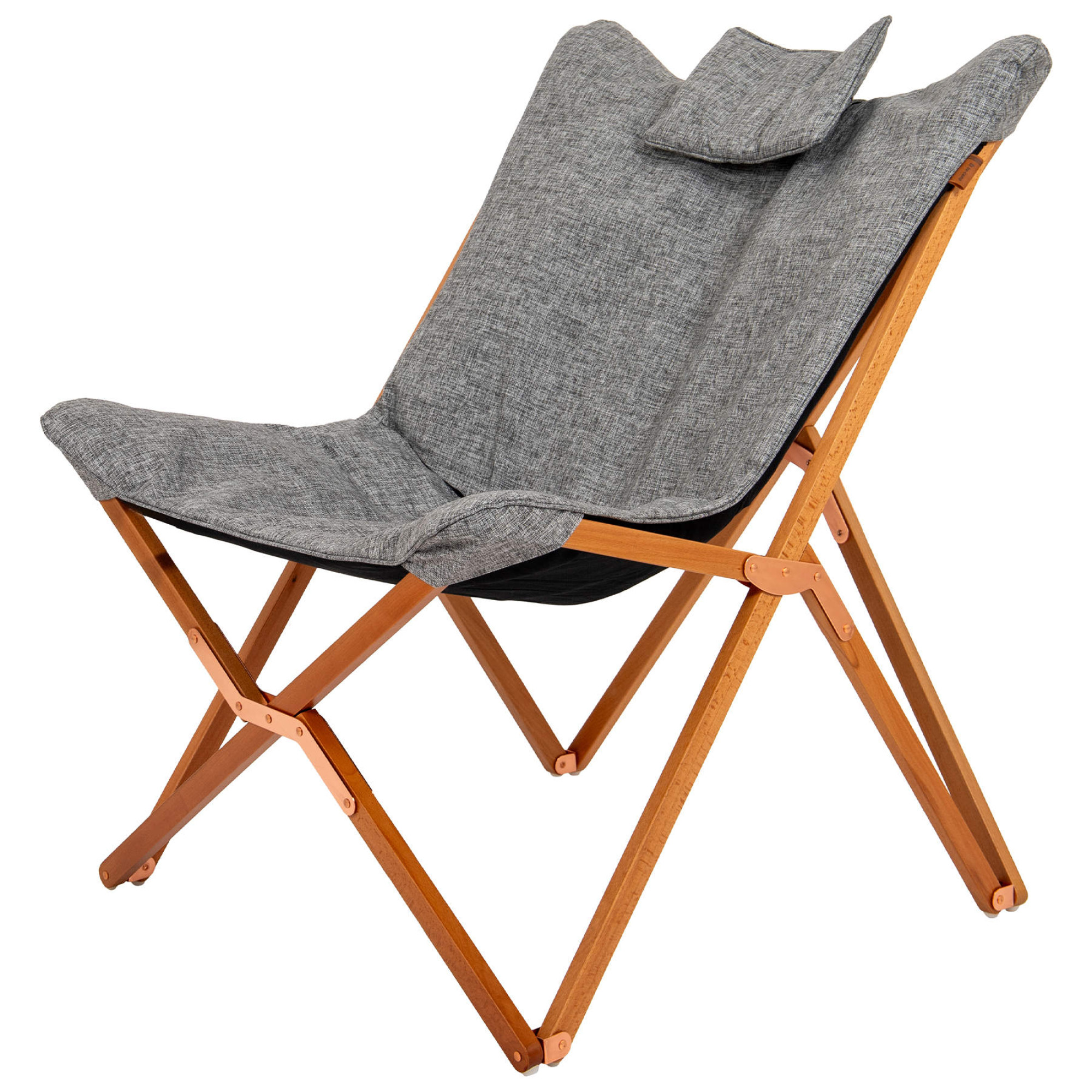 Кресло раскладное Bo-Camp Bloomsbury L Grey (1200370) - 5 - Robinzon.ua