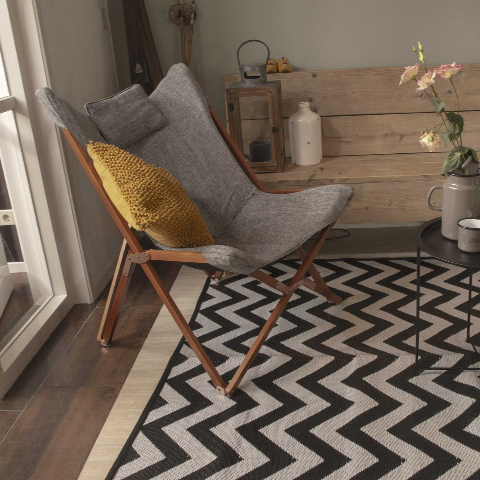 Кресло раскладное Bo-Camp Bloomsbury L Grey (1200370) - 3 - Robinzon.ua