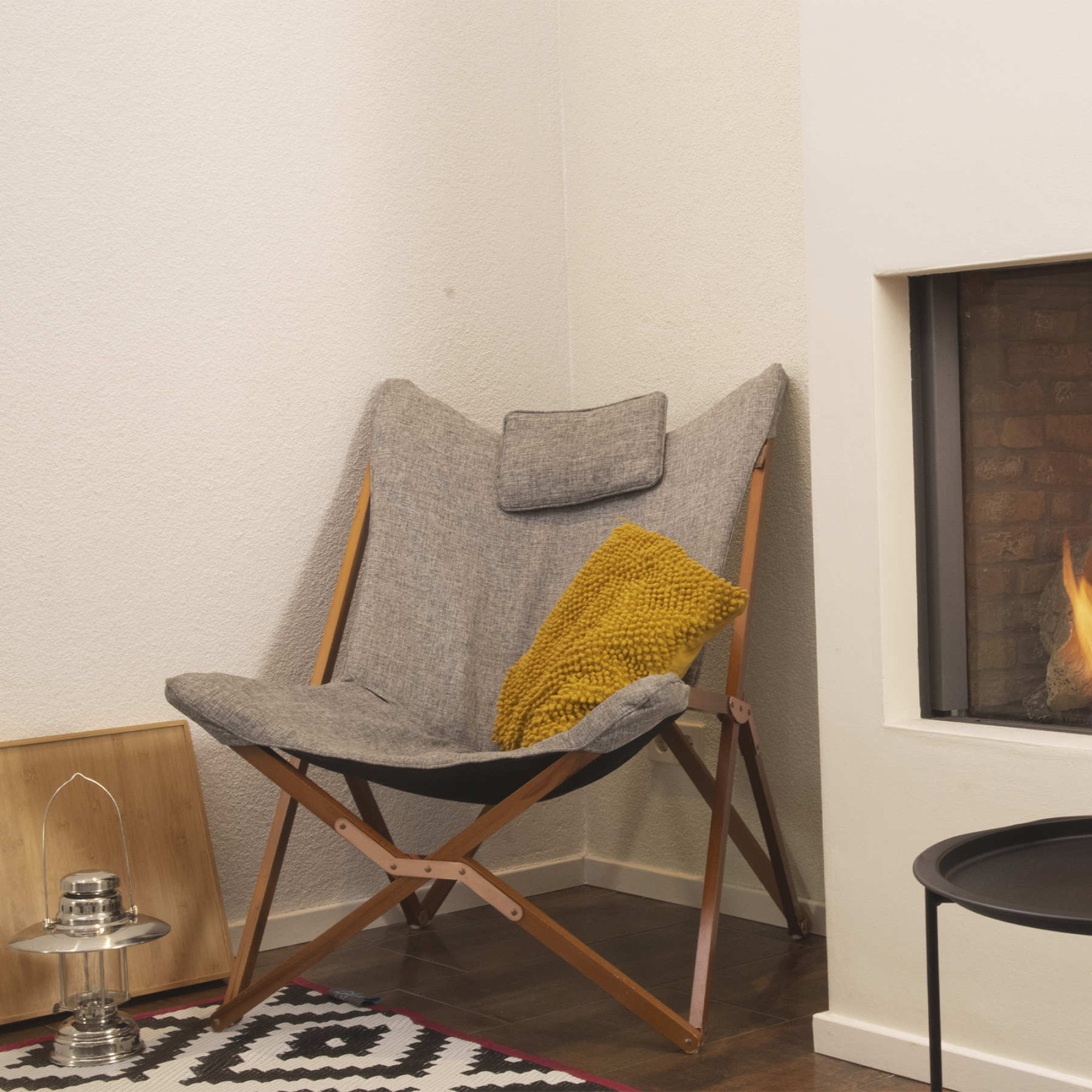 Кресло раскладное Bo-Camp Bloomsbury L Grey (1200370) - 1 - Robinzon.ua