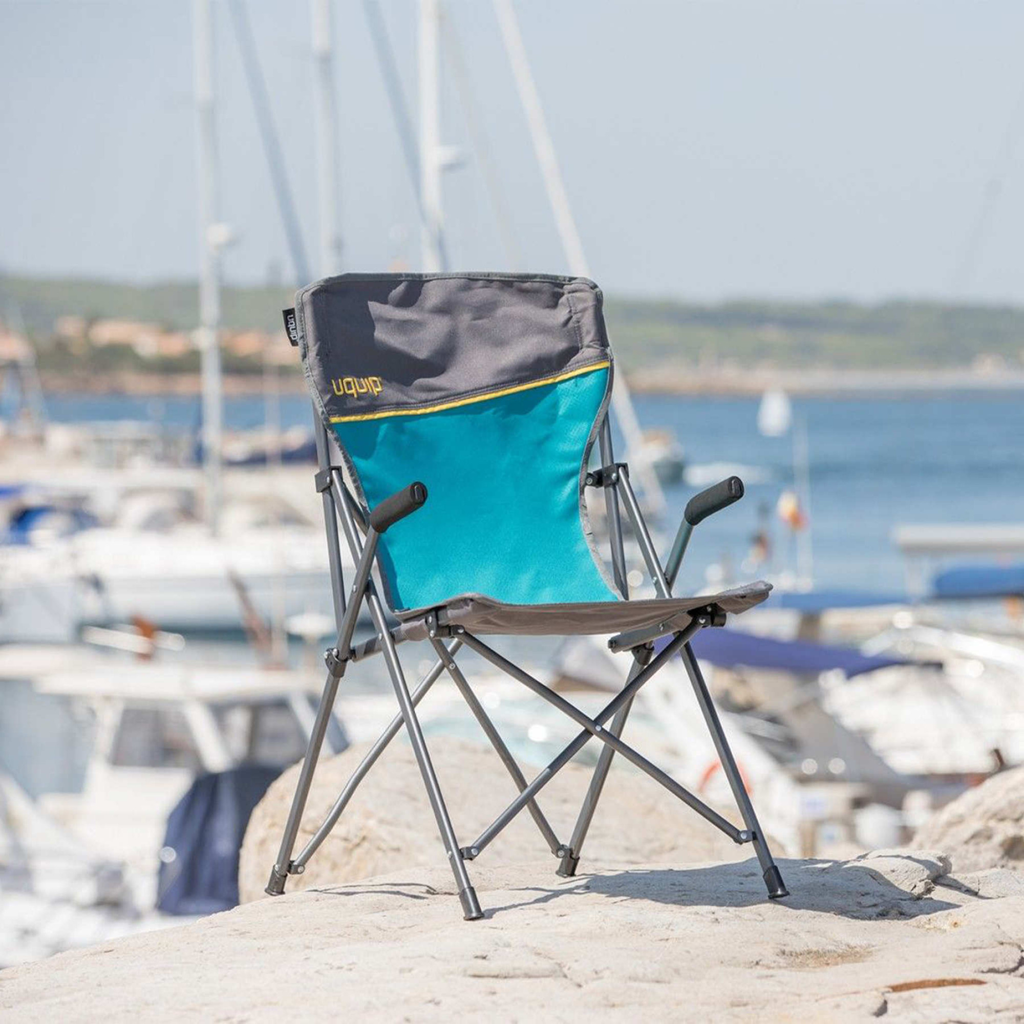 Крісло розкладне Uquip Izzy Blue/Grey (244001) - Robinzon.ua