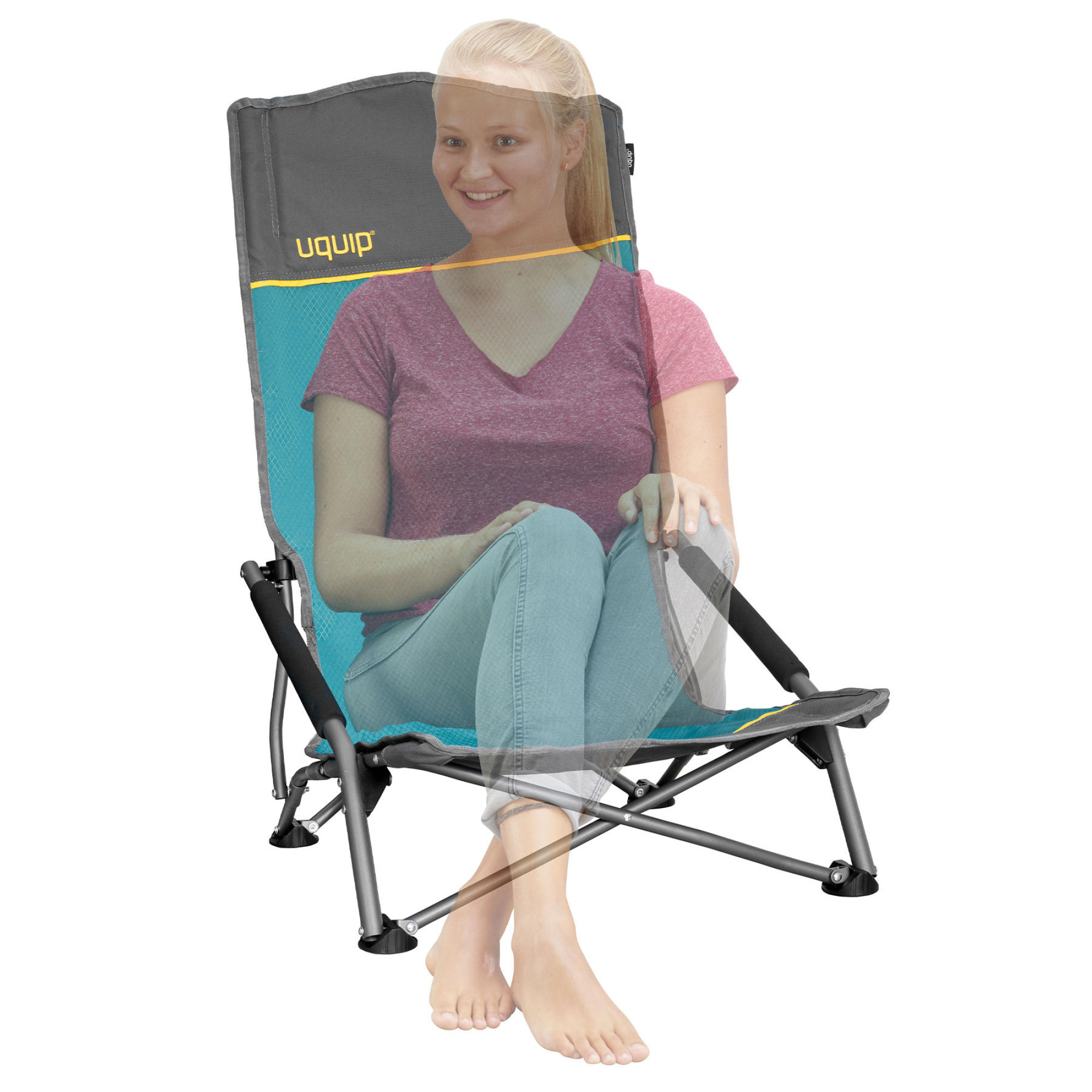 Крісло розкладне Uquip Sandy XL Blue/Grey (244030) - 2 - Robinzon.ua