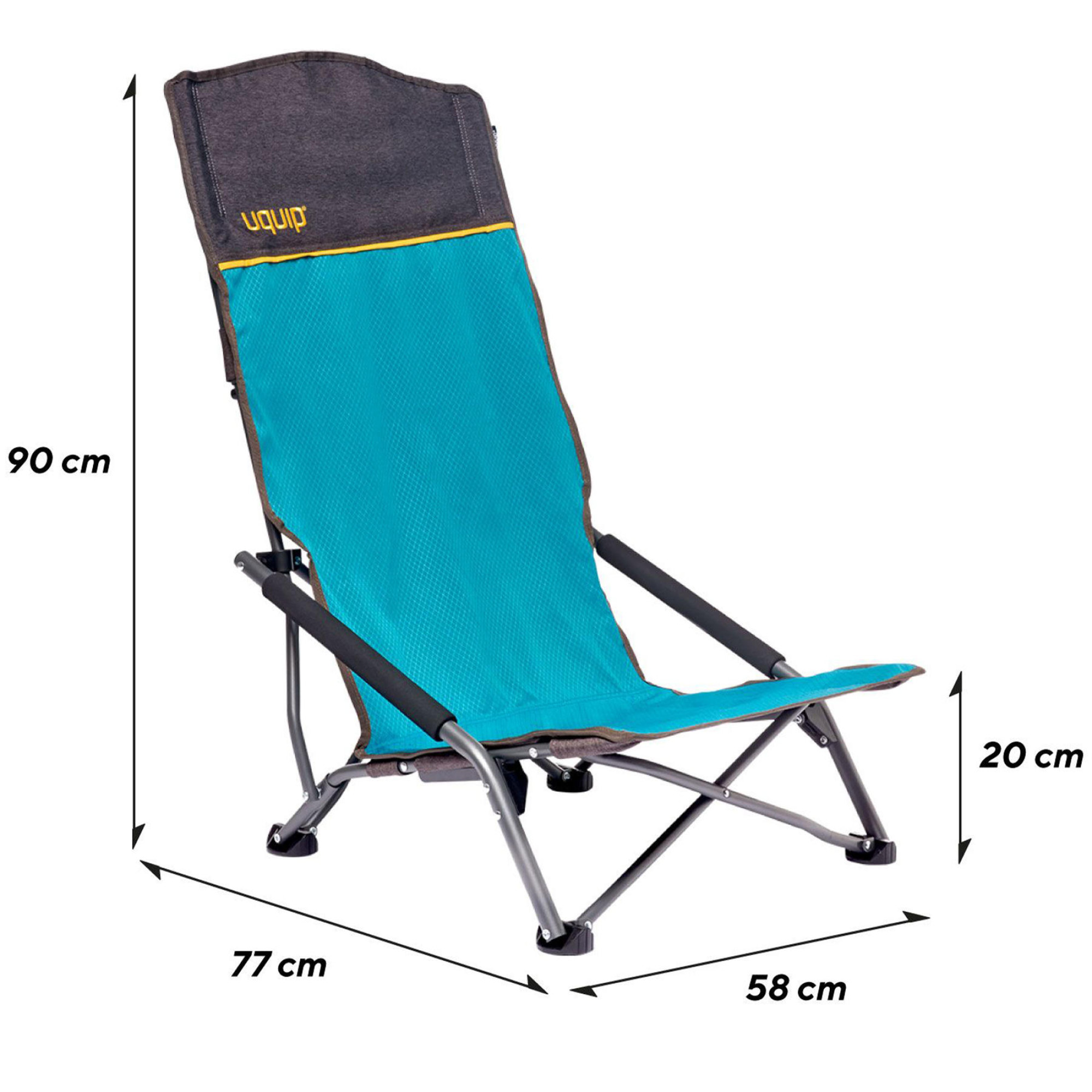 Крісло розкладне Uquip Sandy XL Blue/Grey (244030) - 3 - Robinzon.ua