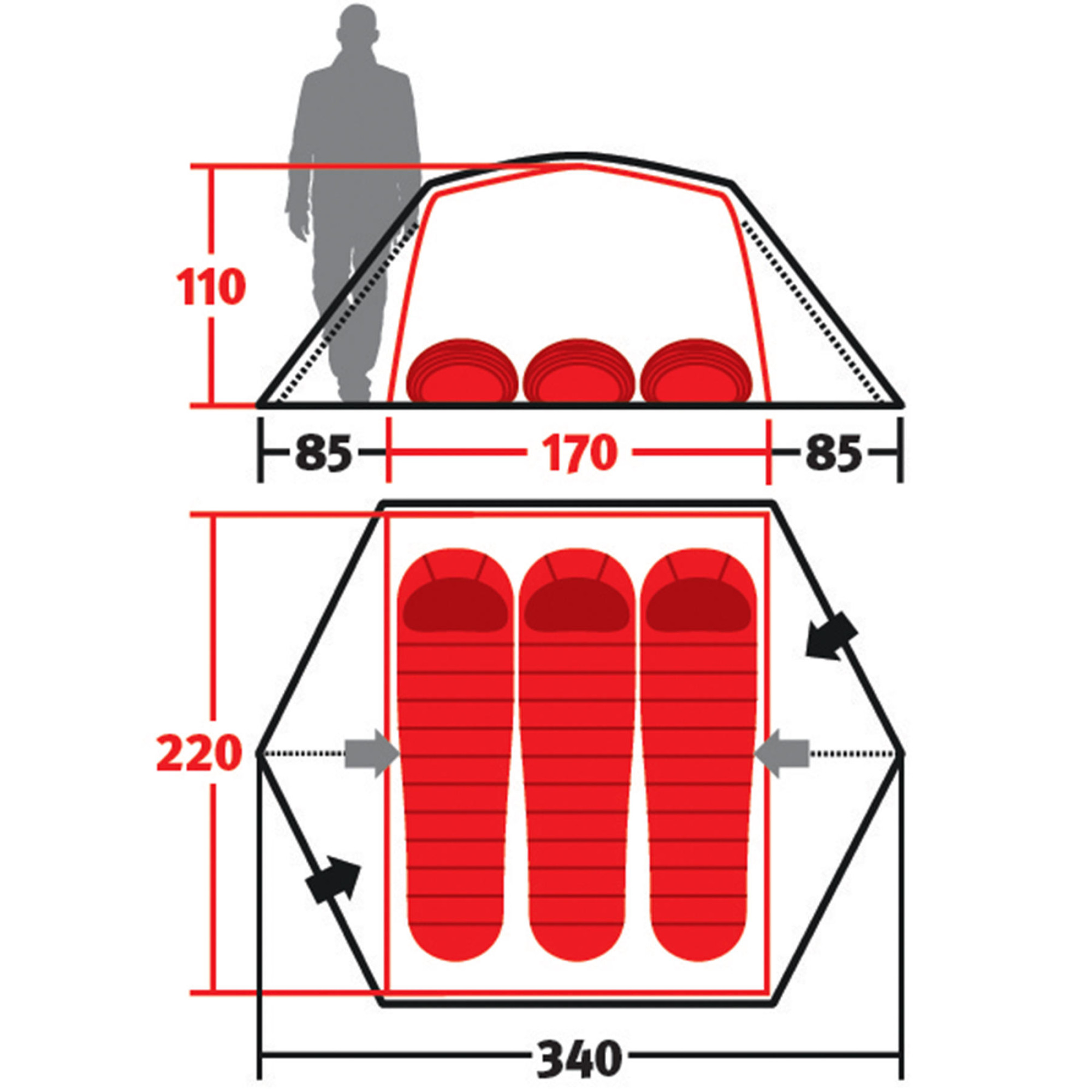 Намет Wechsel Charger 3 TL Laurel Oak (231009) - 2 - Robinzon.ua