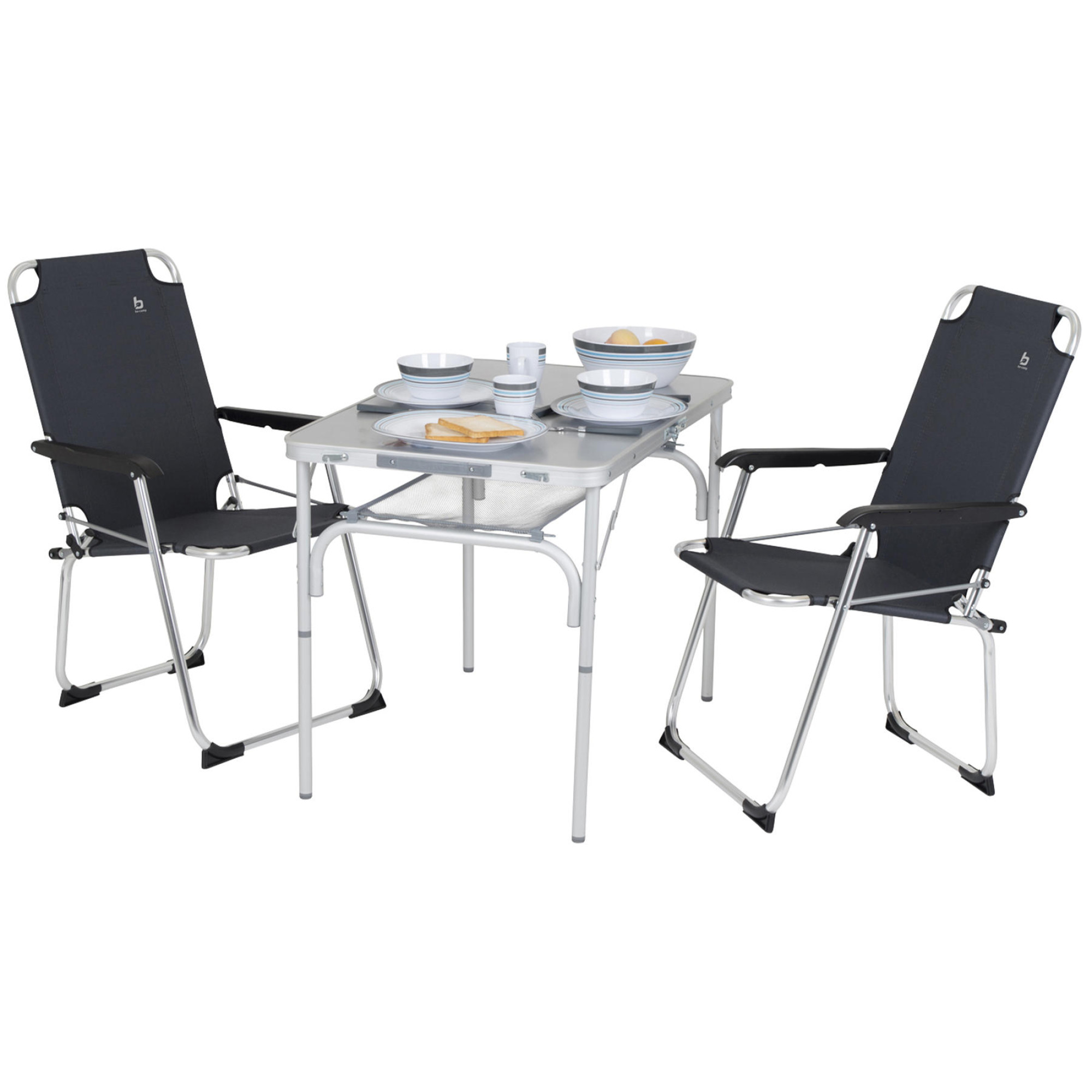 Стіл Bo-Camp Premium 90x60 cm Grey (1404402) - 2 - Robinzon.ua