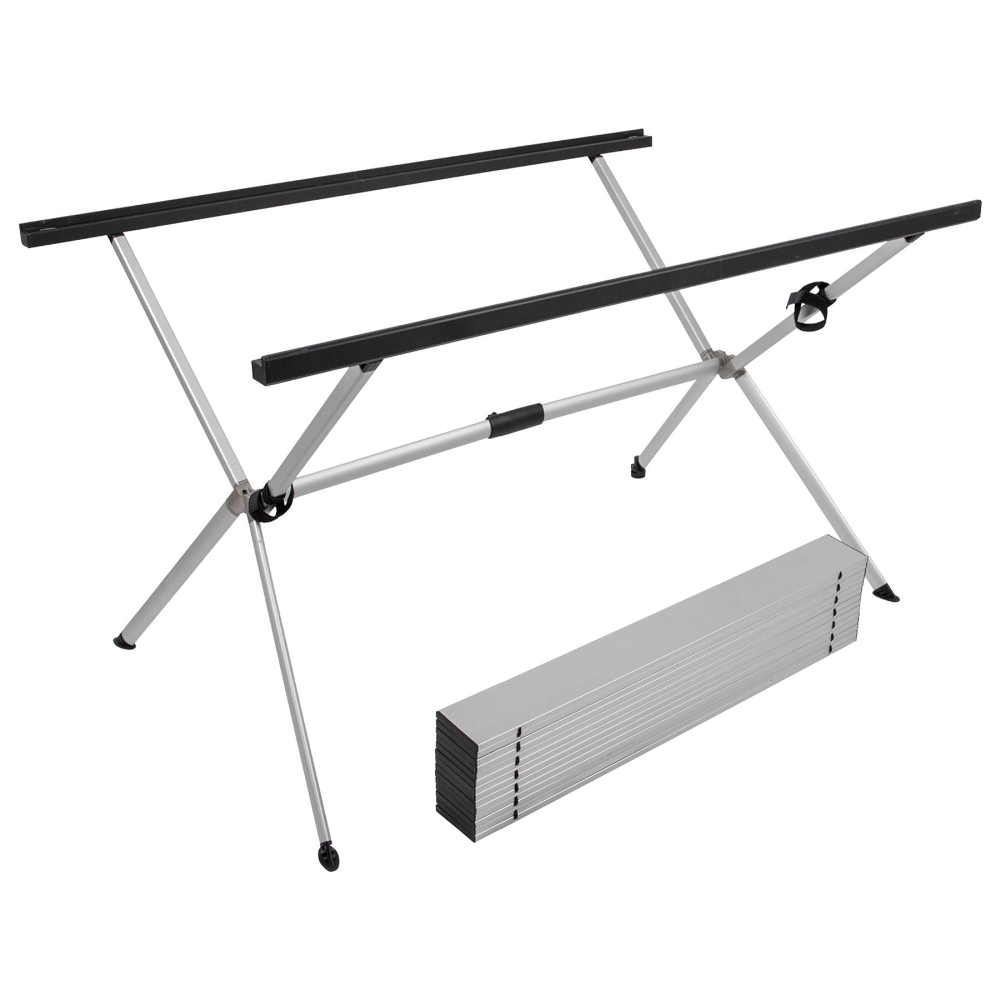 Стіл Bo-Camp Lamel 121x80 cm Aluminium (1404438) - 1 - Robinzon.ua