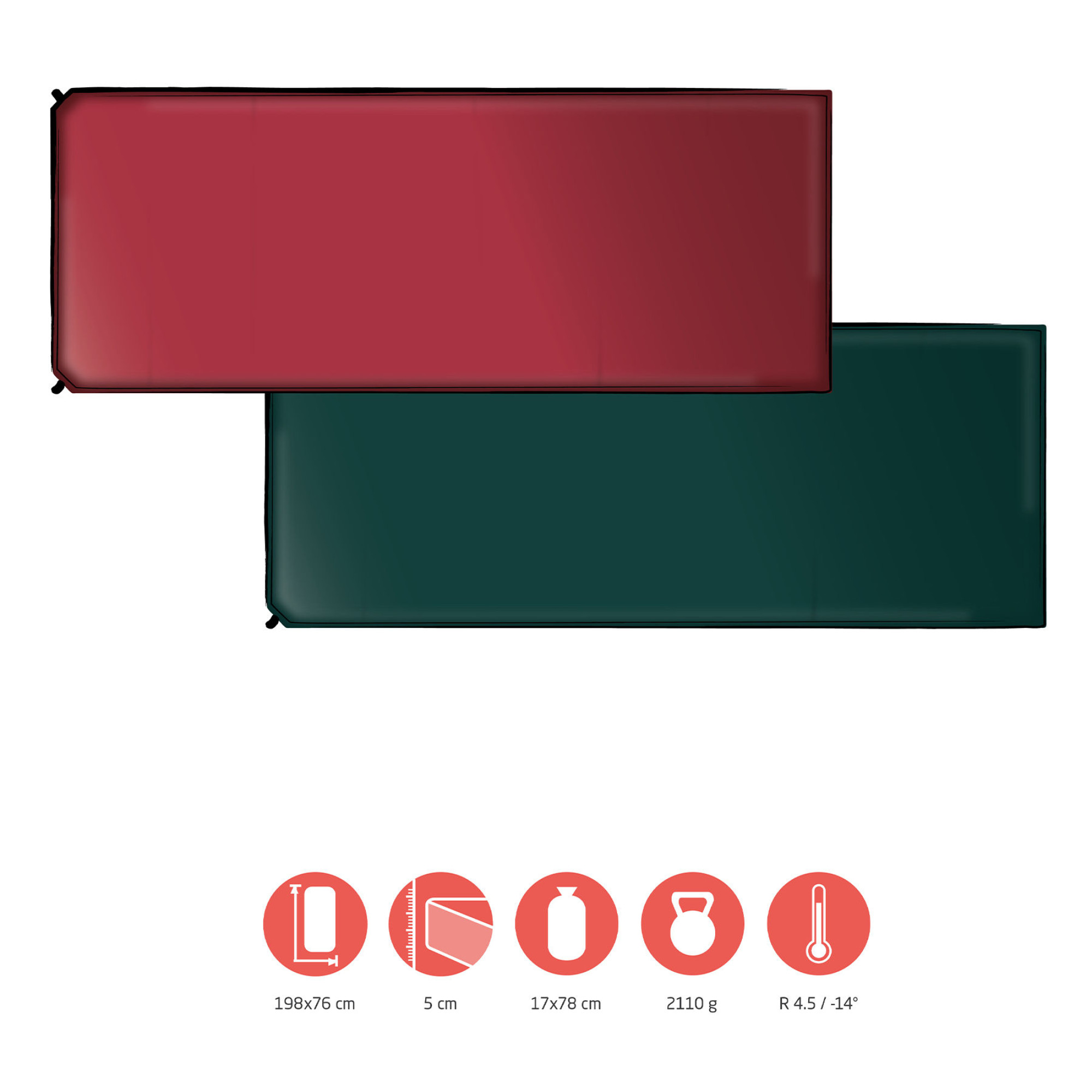 Коврик самонадувной Grand Canyon Hancock 5.0 XW Botanical Garden (350014) - 3 - Robinzon.ua