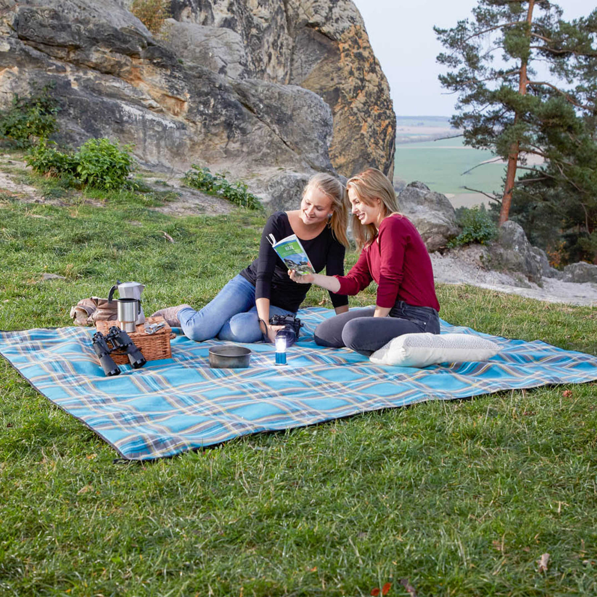 Килимок для пікніка Uquip Scotty XXL Petrol/Grey (243103) - 6 - Robinzon.ua