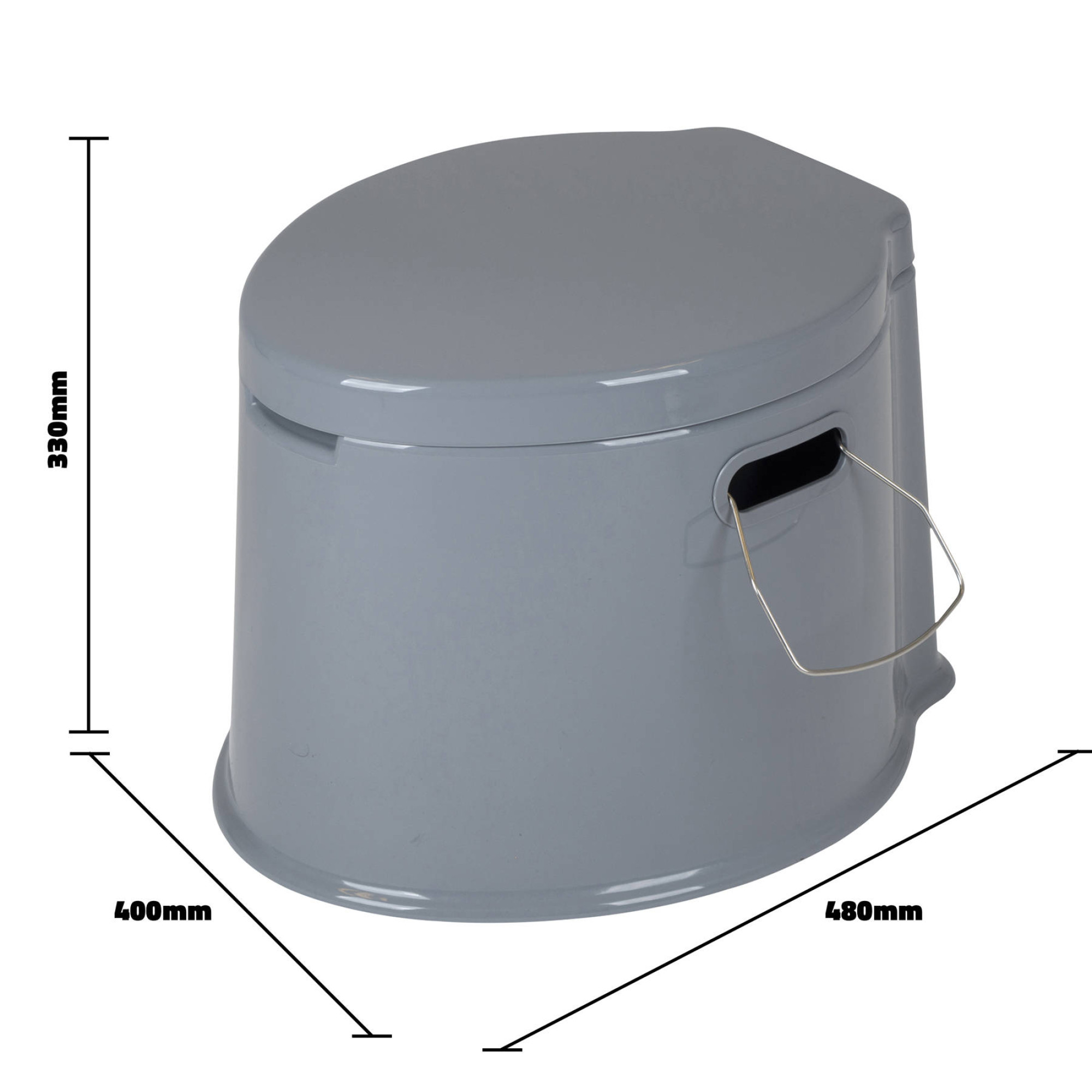 Біотуалет Bo-Camp Portable Toilet 7 Liters Grey (5502800) - 6 - Robinzon.ua