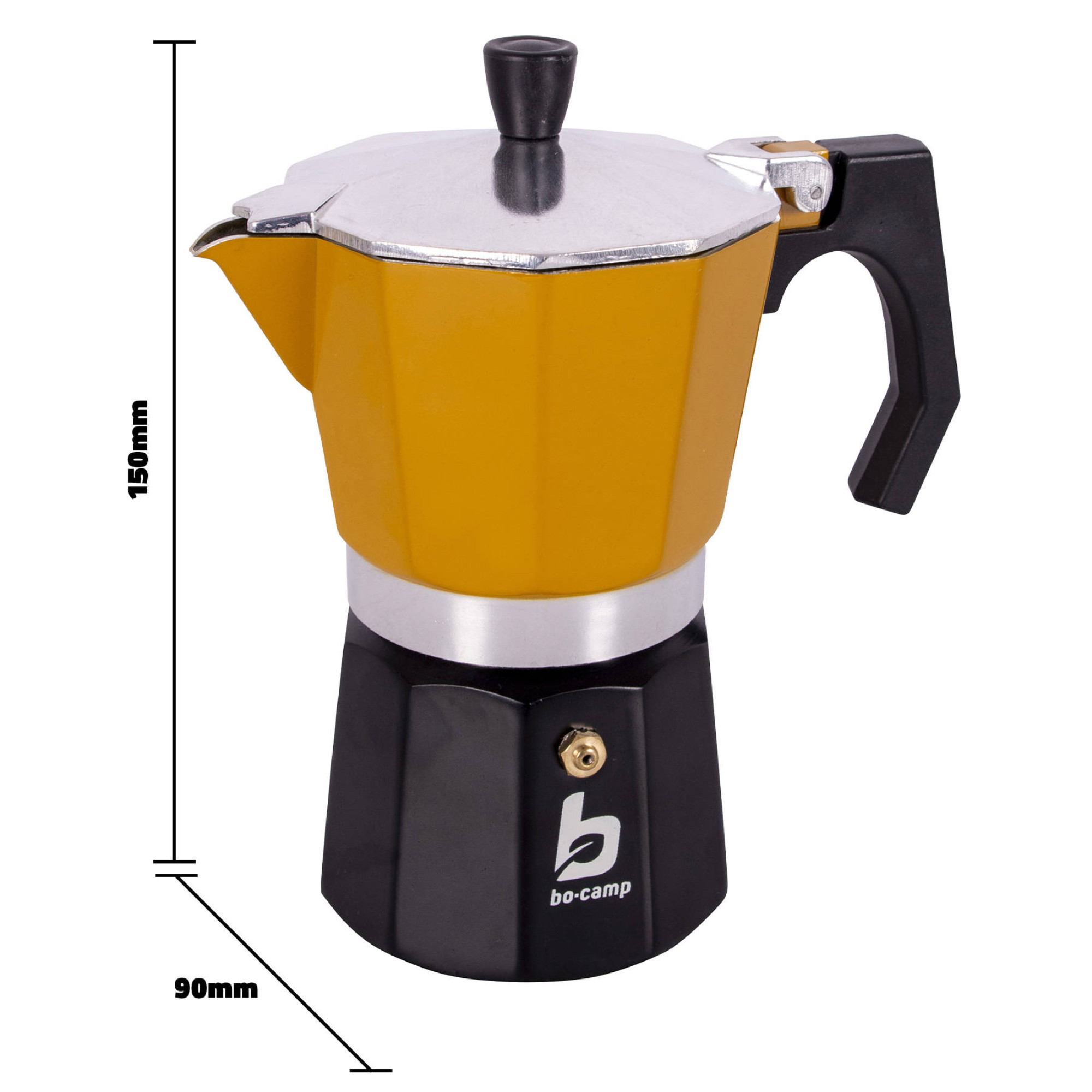 Кофеварка Bo-Camp Hudson 3-cups Yellow/Black (2200518) - 1 - Robinzon.ua