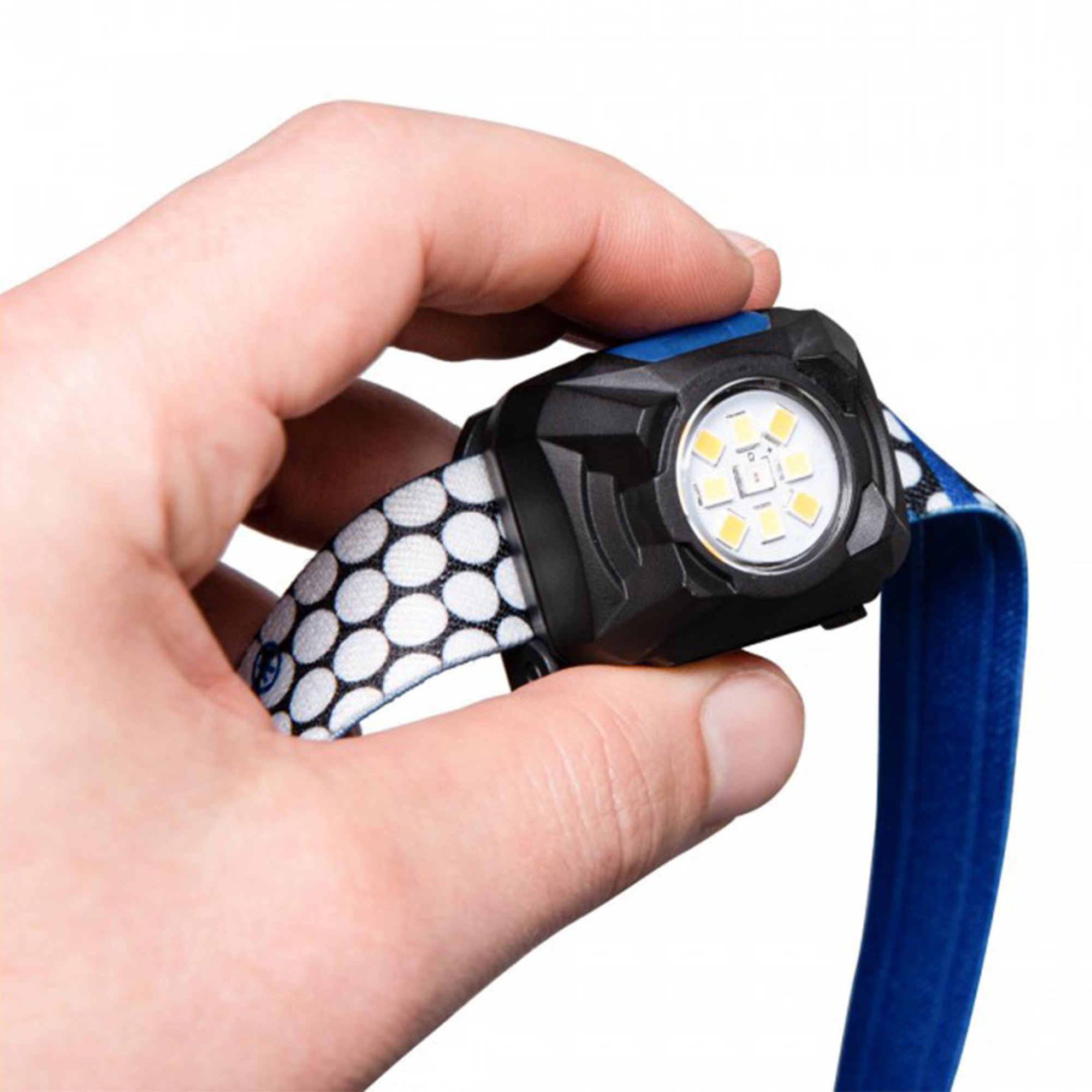 Ліхтар налобний Mactronic Rebel (400 Lm) Cool White/Warm White/Red LED USB Rechargeable (AHL0062) - 1 - Robinzon.ua