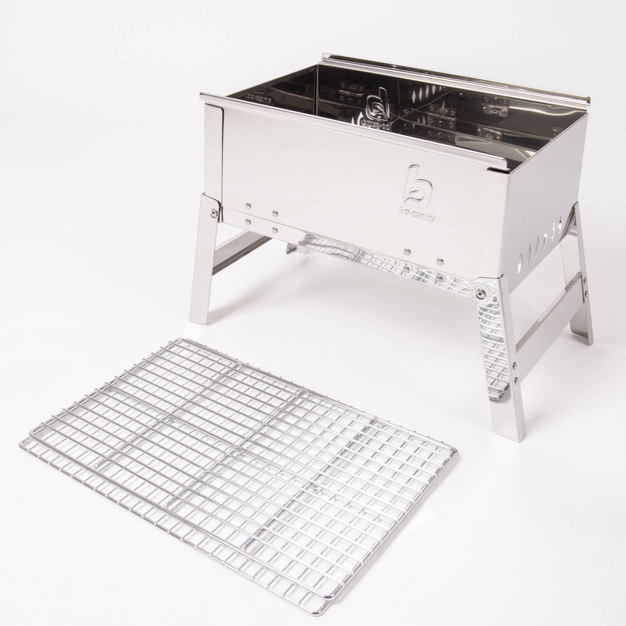 Гриль вугільний Bo-Camp Compact Delux Silver (8108360) - Robinzon.ua