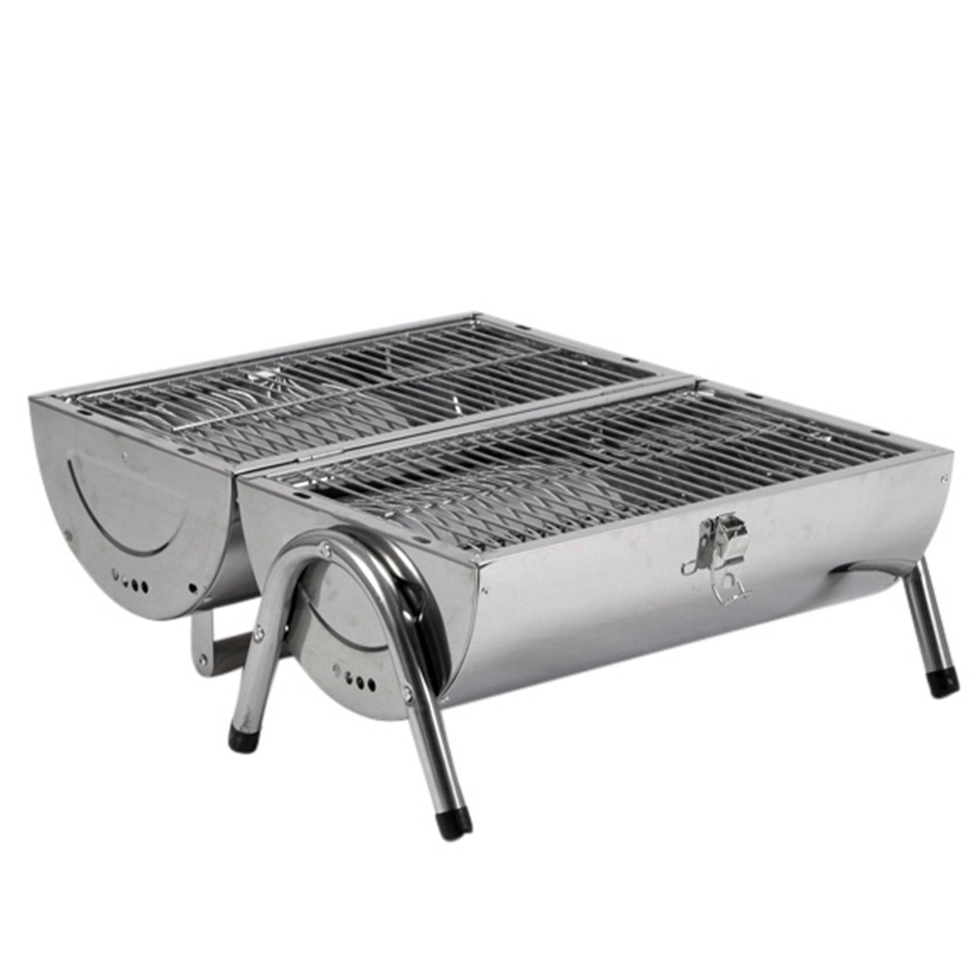 Гриль вугільний Bo-Camp Barrel Silver (8108381) - Robinzon.ua