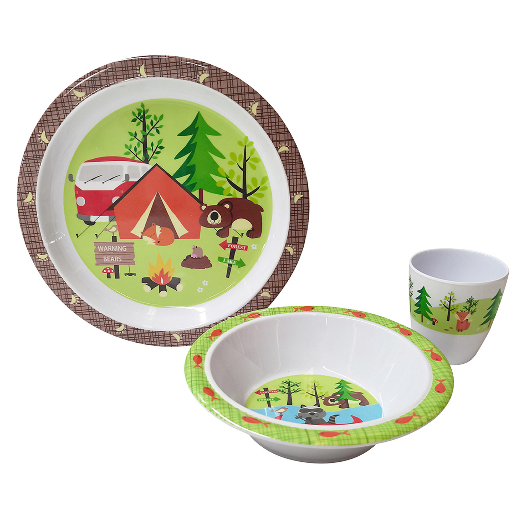 Сервіз столовий Gimex Tableware Kids 3 Pieces 1 Person Adventure (6965570) - 2 - Robinzon.ua