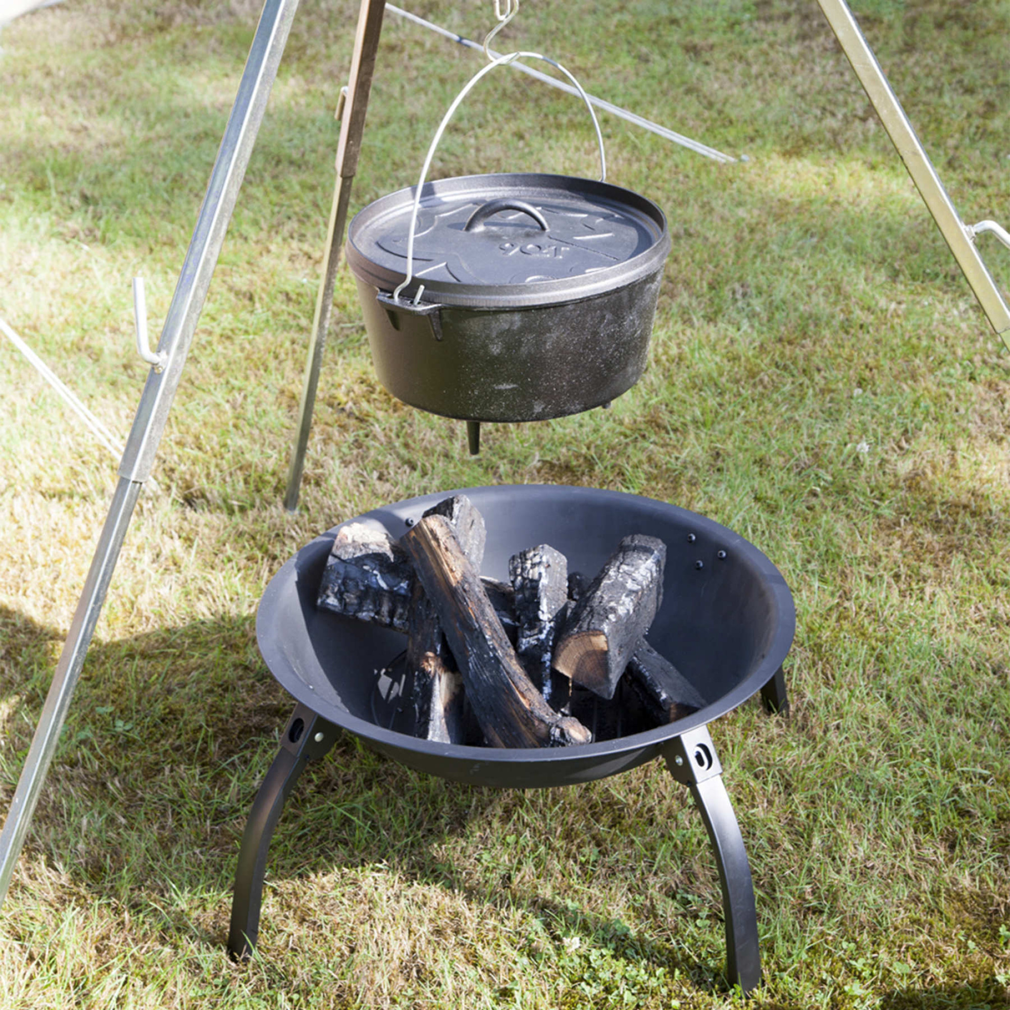 Гриль вугільний Bo-Camp Firebowl Harrow Black (8108500) - 3 - Robinzon.ua