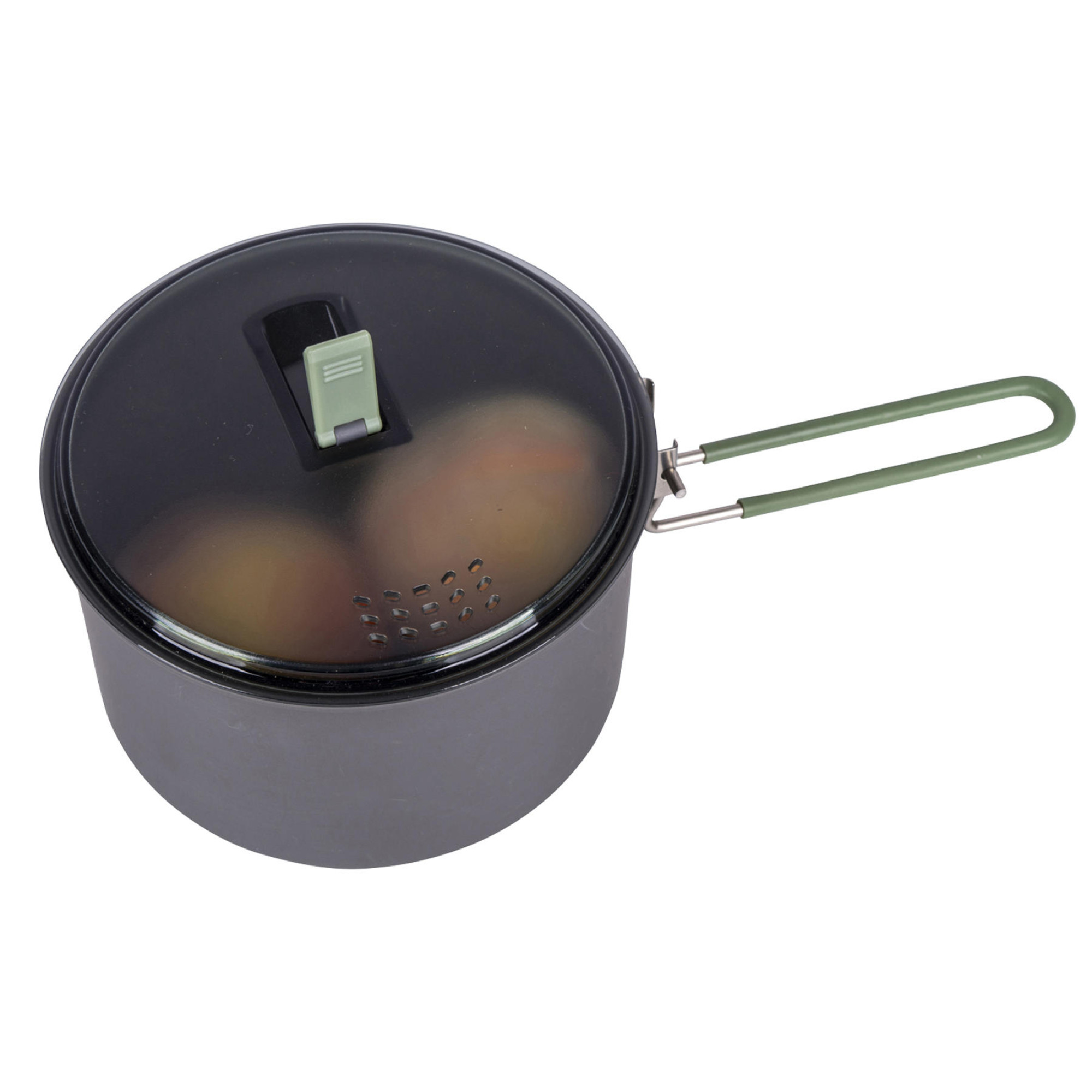 Каструля Bo-Camp Explorer Hard Anodized 1L Grey/Green (2200236) - 2 - Robinzon.ua