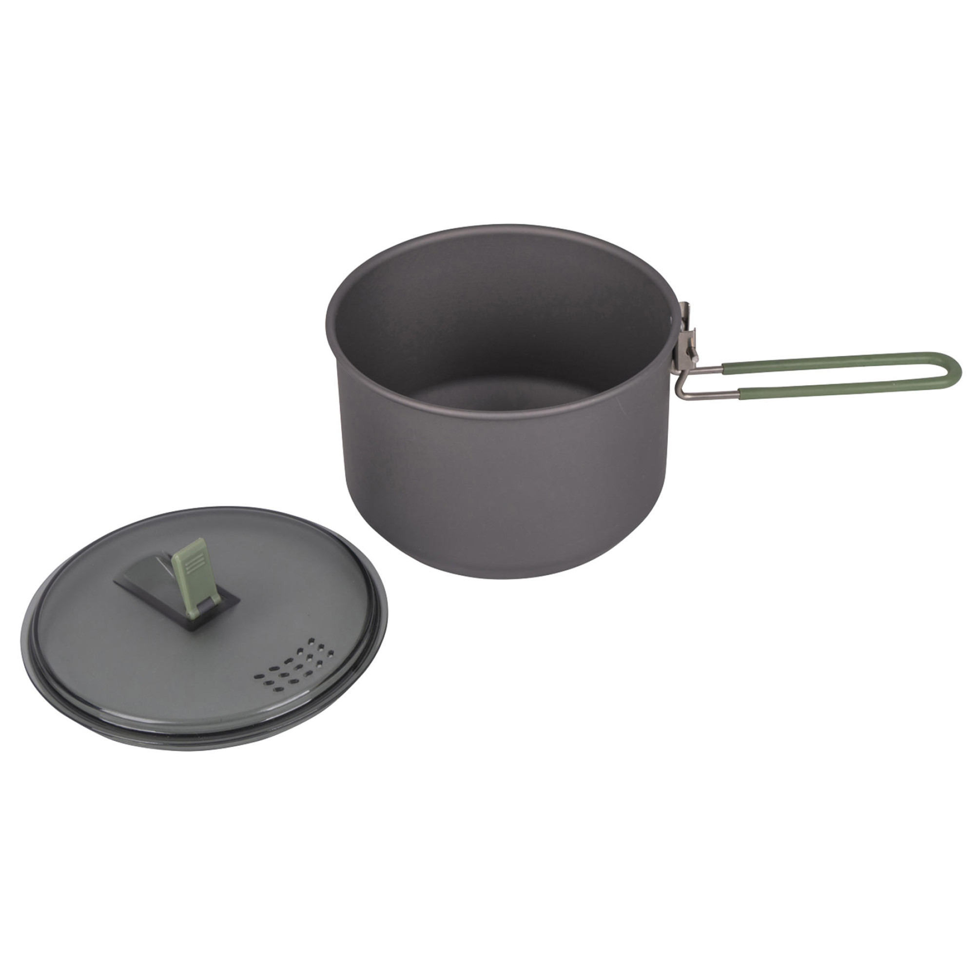 Каструля Bo-Camp Explorer Hard Anodized 1L Grey/Green (2200236) - 3 - Robinzon.ua