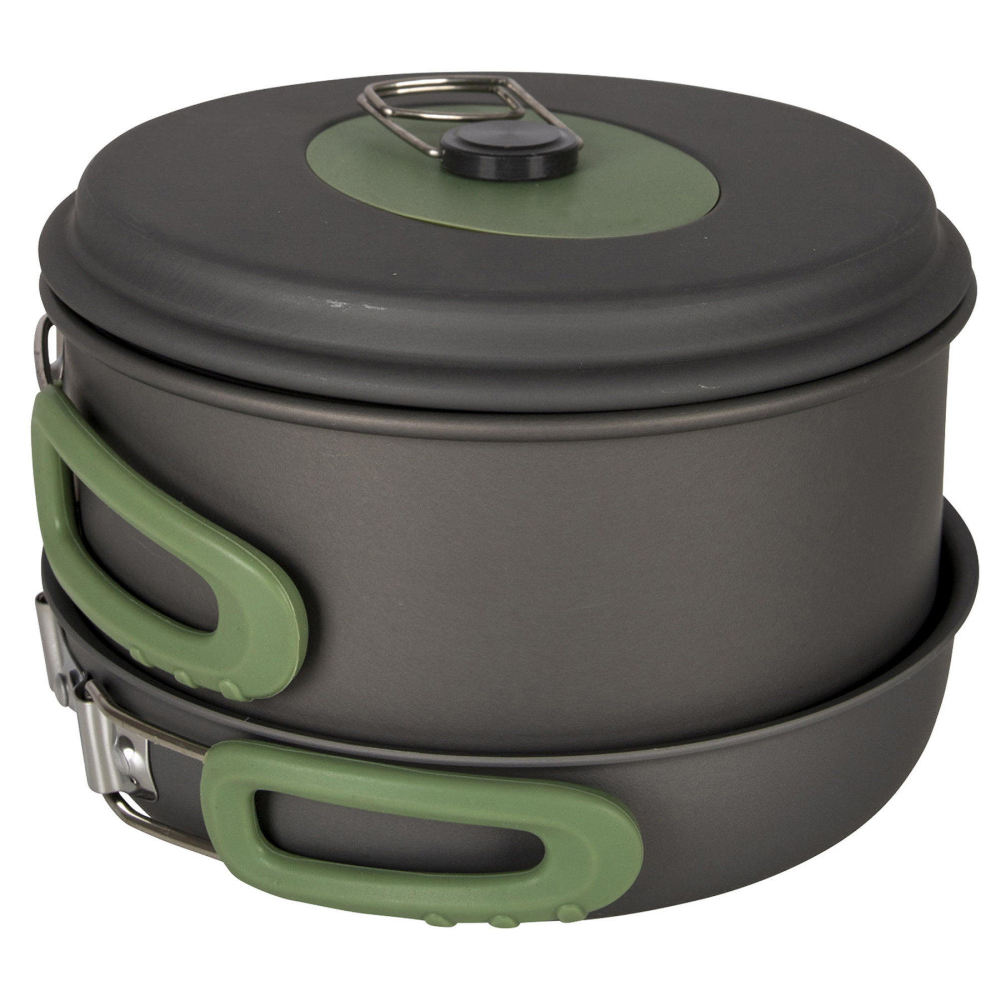 Набор посуды Bo-Camp Explorer 3 Pieces Hard Anodized Grey/Green (2200239) - 5 - Robinzon.ua