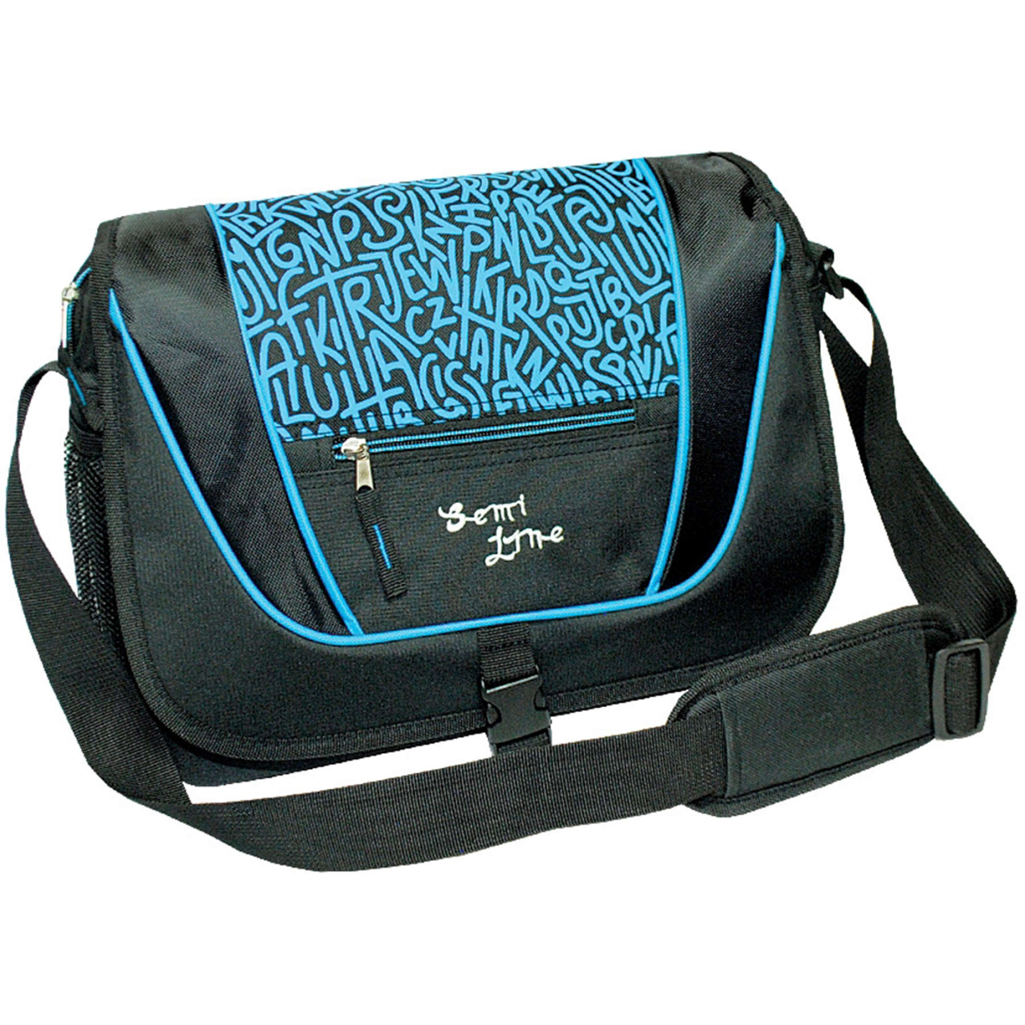 Сумка через плече Semi Line 9 Black/Blue (7156) - 1 - Robinzon.ua