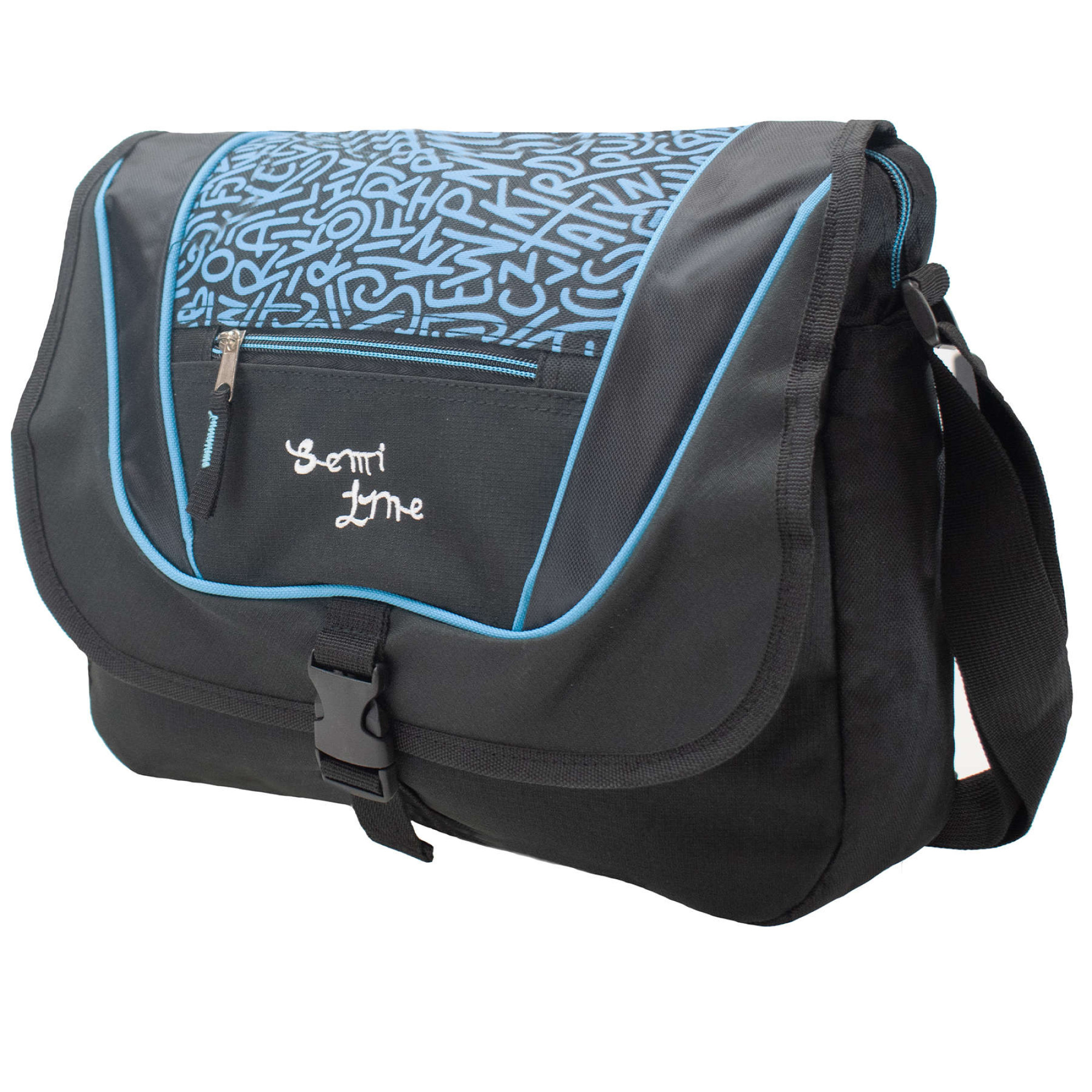 Сумка через плече Semi Line 9 Black/Blue (7156) - 4 - Robinzon.ua