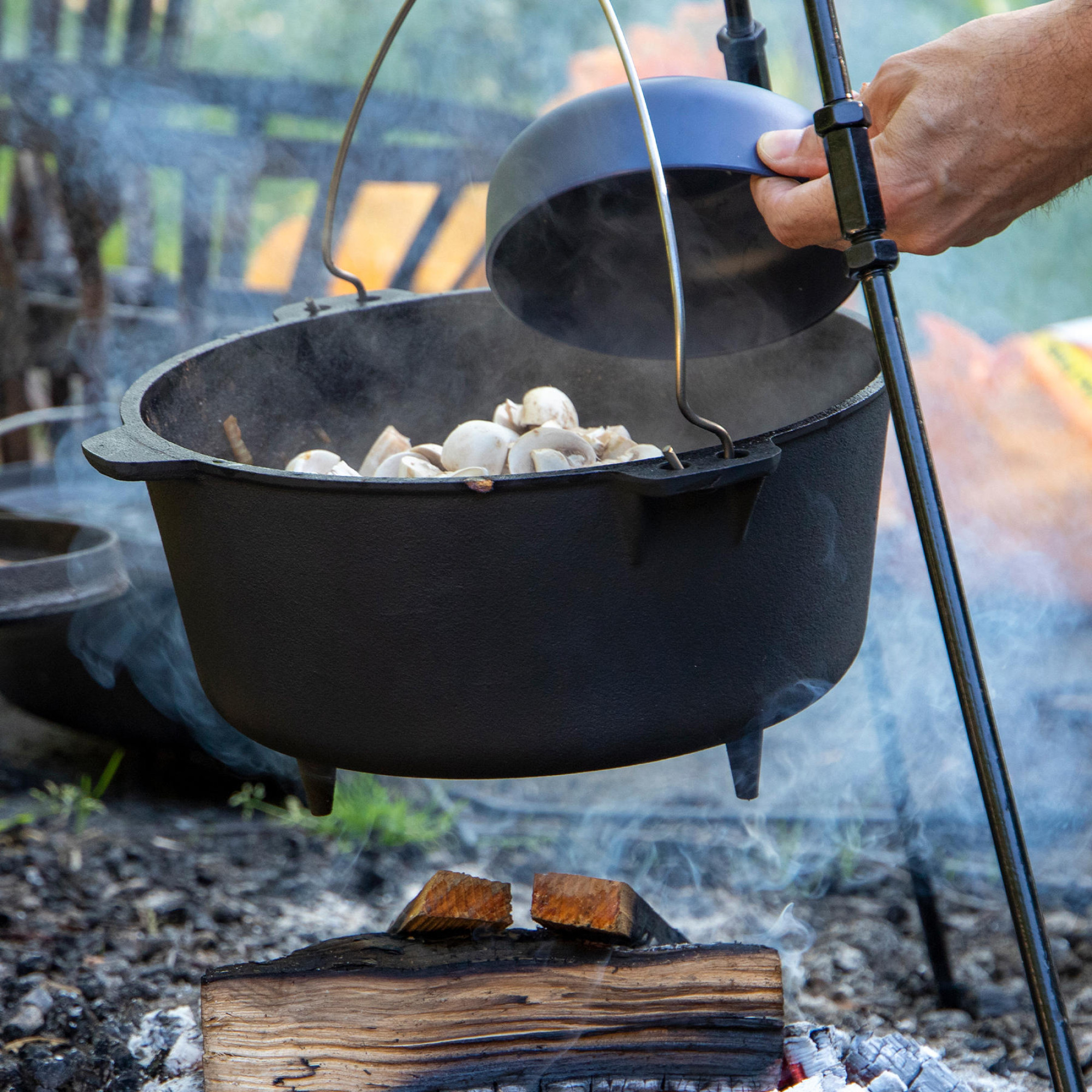 Казан з кришкою Bo-Camp Dutch Oven Cast Iron 31 cm / 5 L Black (2122410) - 1 - Robinzon.ua