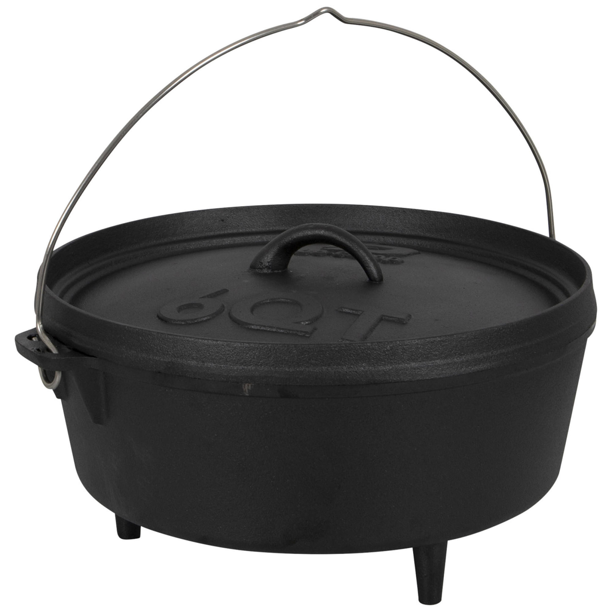 Казан з кришкою Bo-Camp Dutch Oven Cast Iron 31 cm / 5 L Black (2122410) - Robinzon.ua