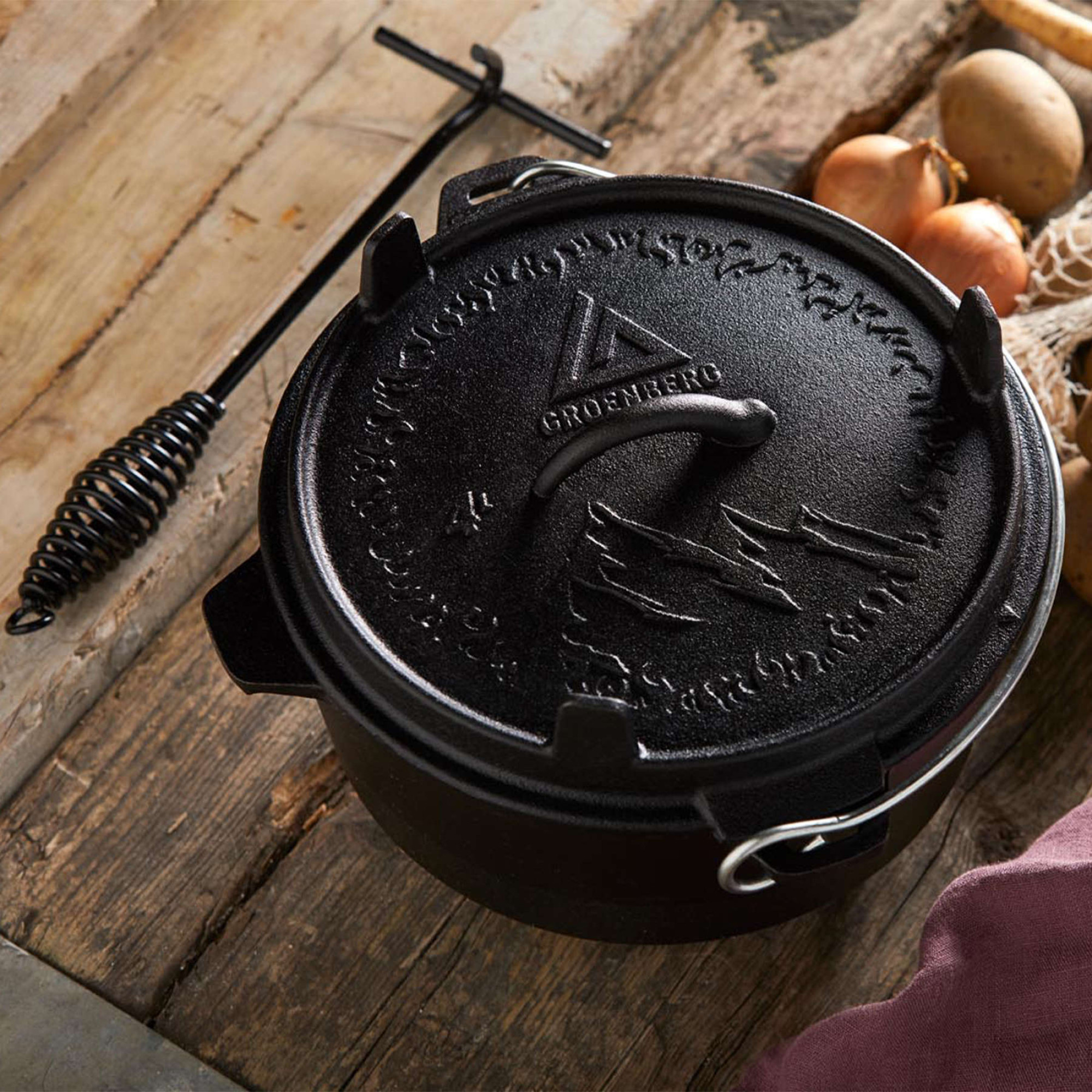 Казан з кришкою Groenberg Askja Pot 25 cm / 4 L Black (266016) - 4 - Robinzon.ua