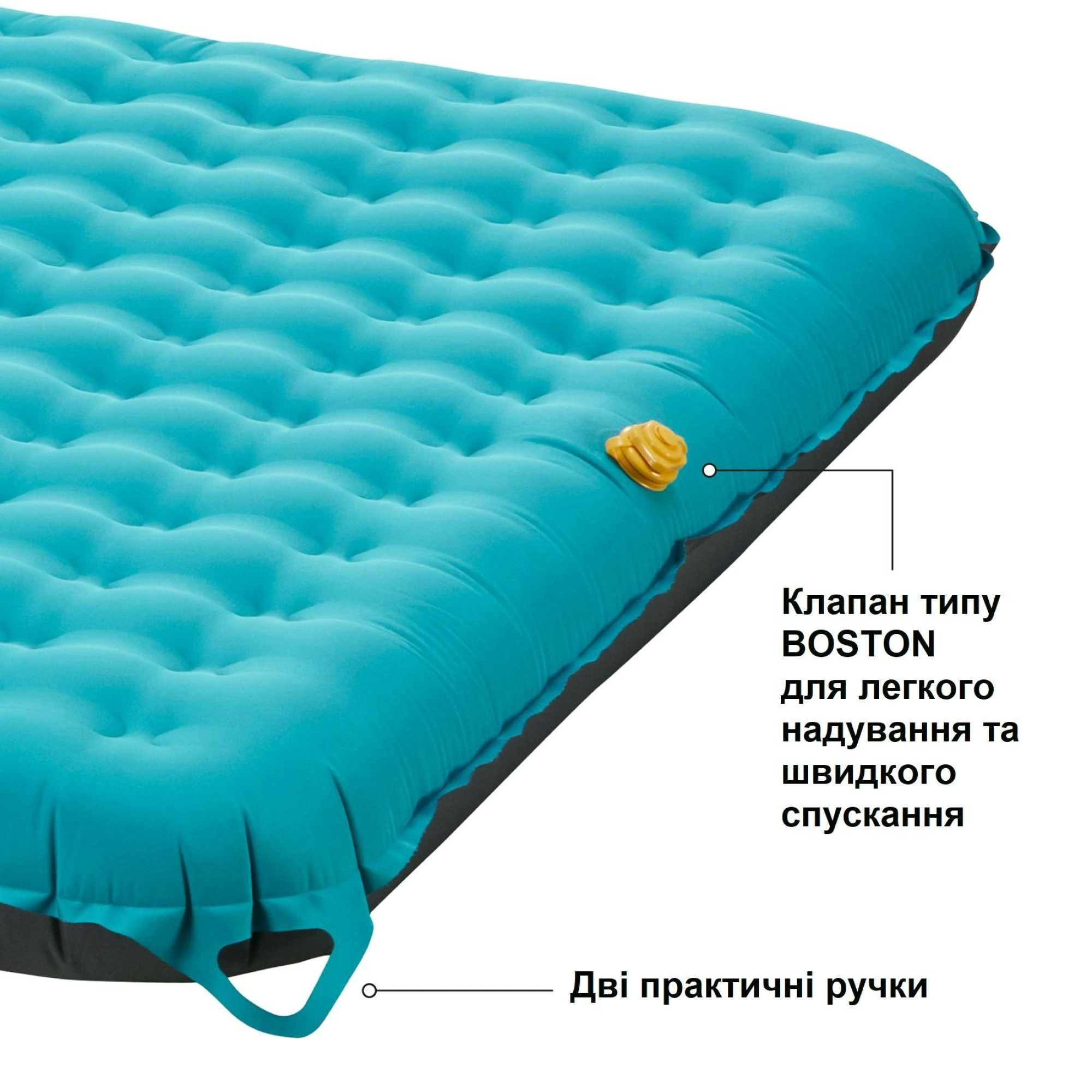 Матрац надувний Uquip Betty Double Petrol/Grey (243108) - 6 - Robinzon.ua