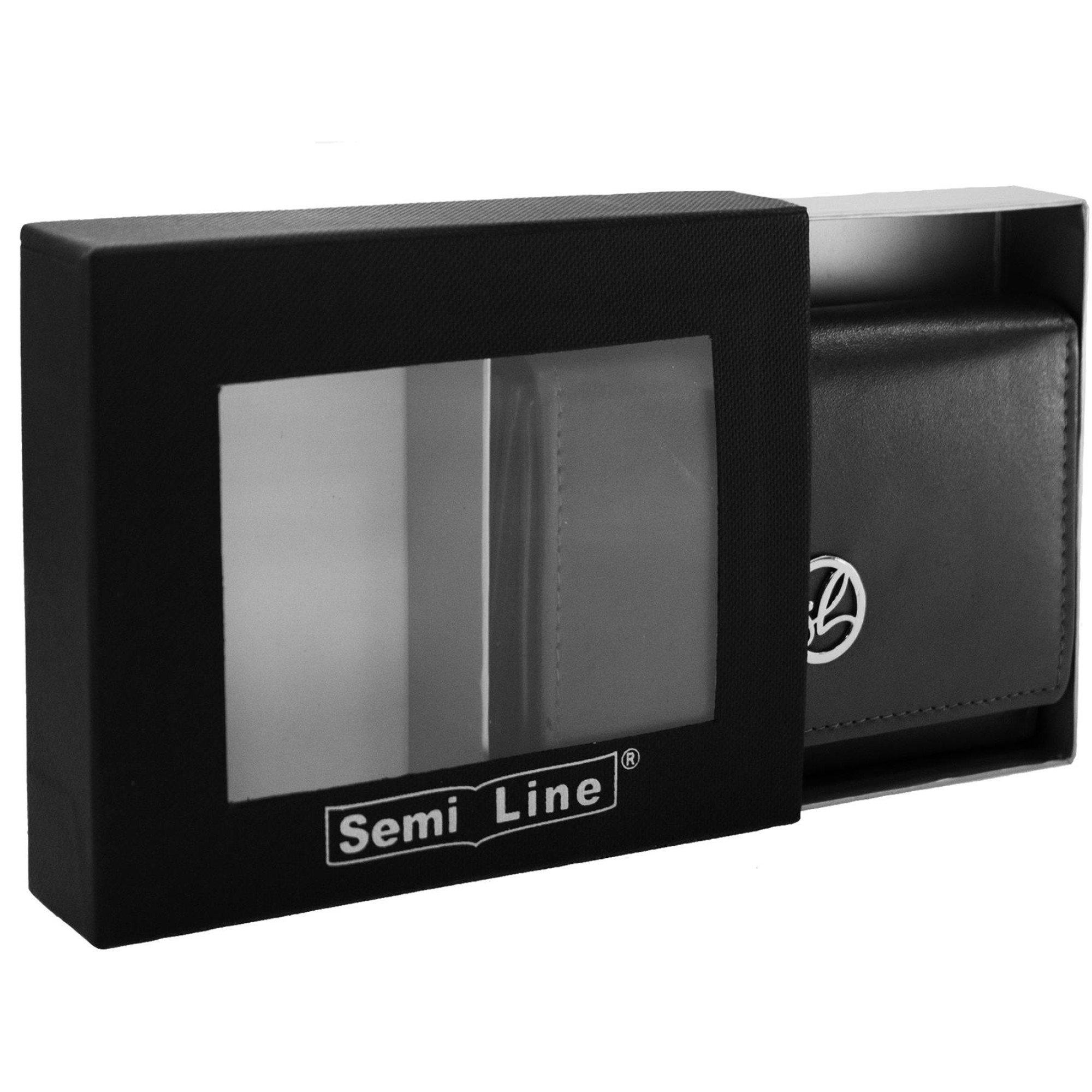 Гаманець жіночий шкіряний Semi Line RFID Black (P8272-0) - Robinzon.ua