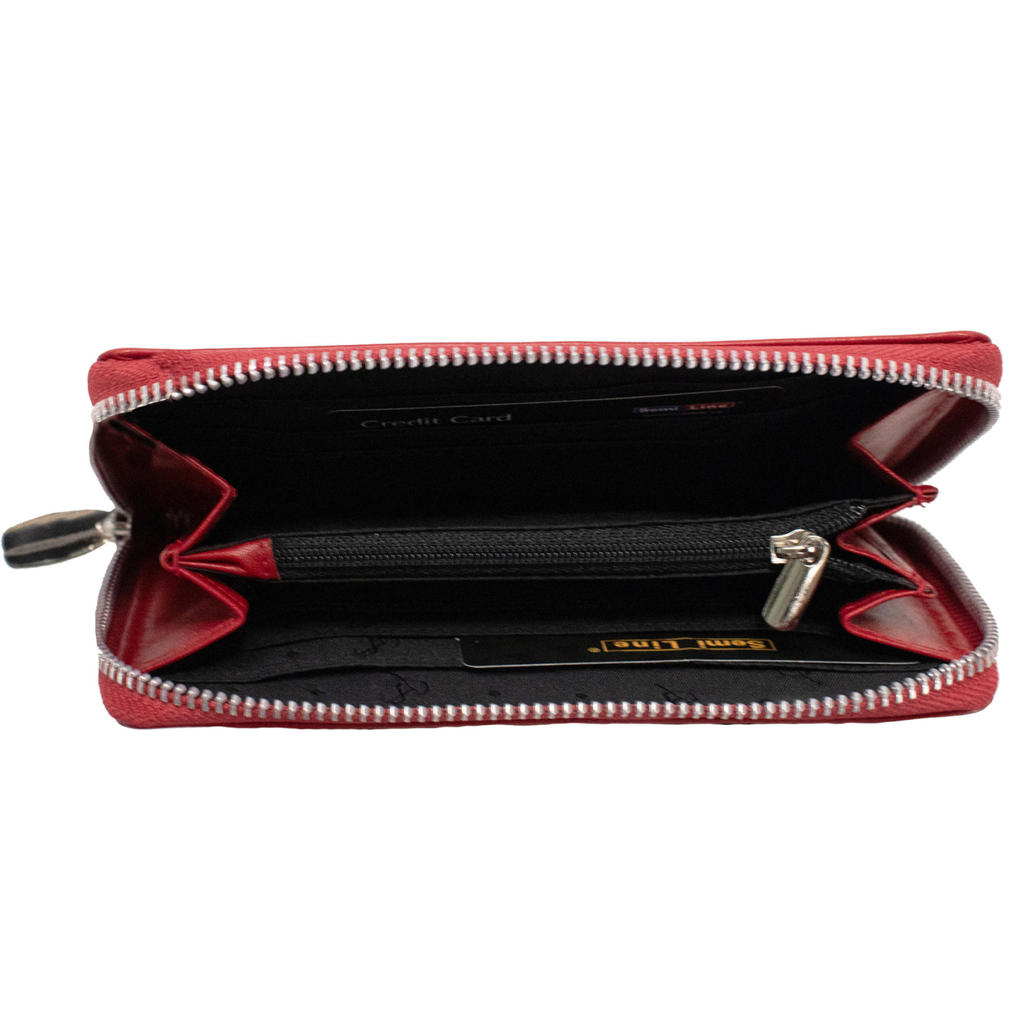Гаманець жіночий шкіряний Semi Line RFID Red (P8271-2) - 2 - Robinzon.ua