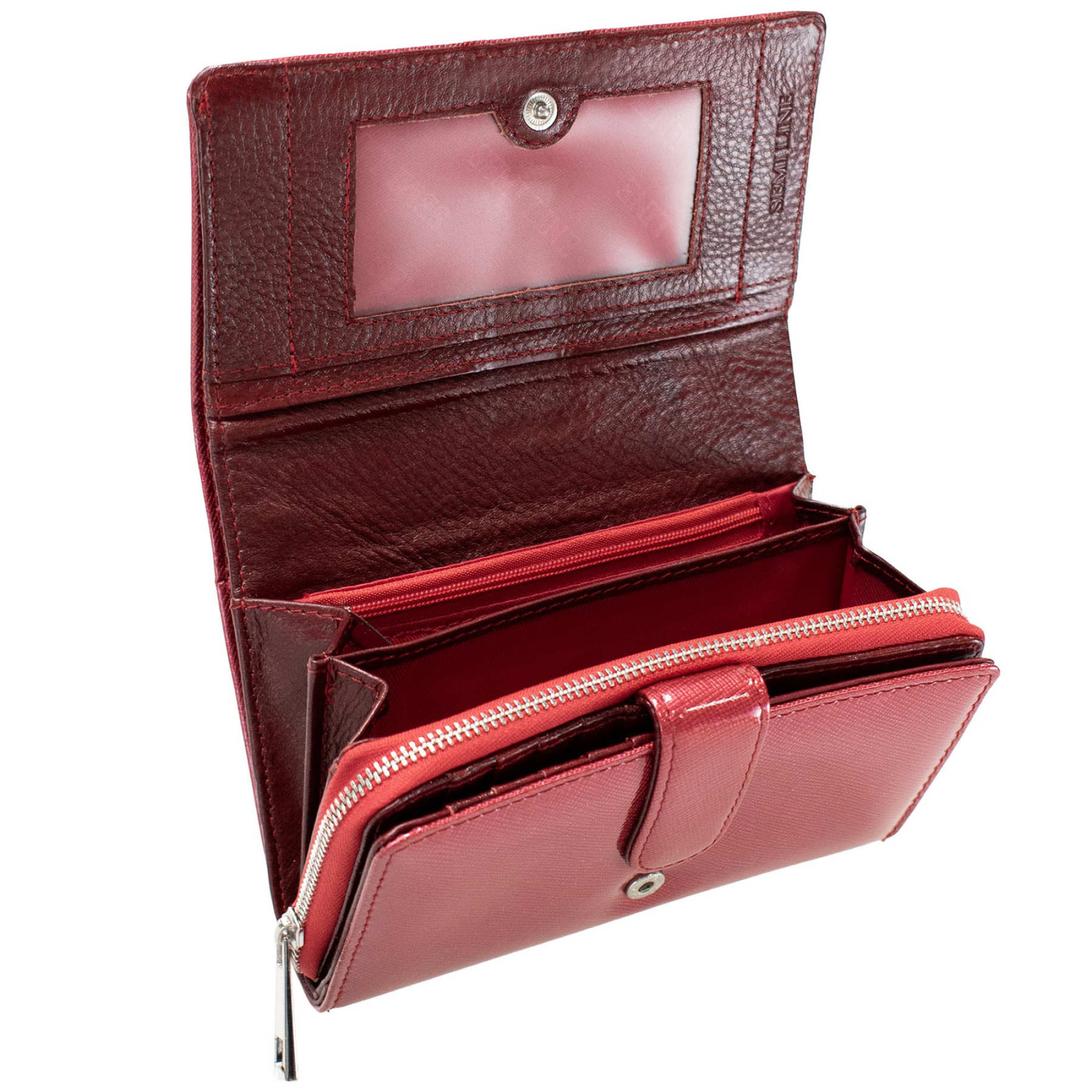 Гаманець жіночий шкіряний Semi Line RFID Red (P8237-2) - 2 - Robinzon.ua