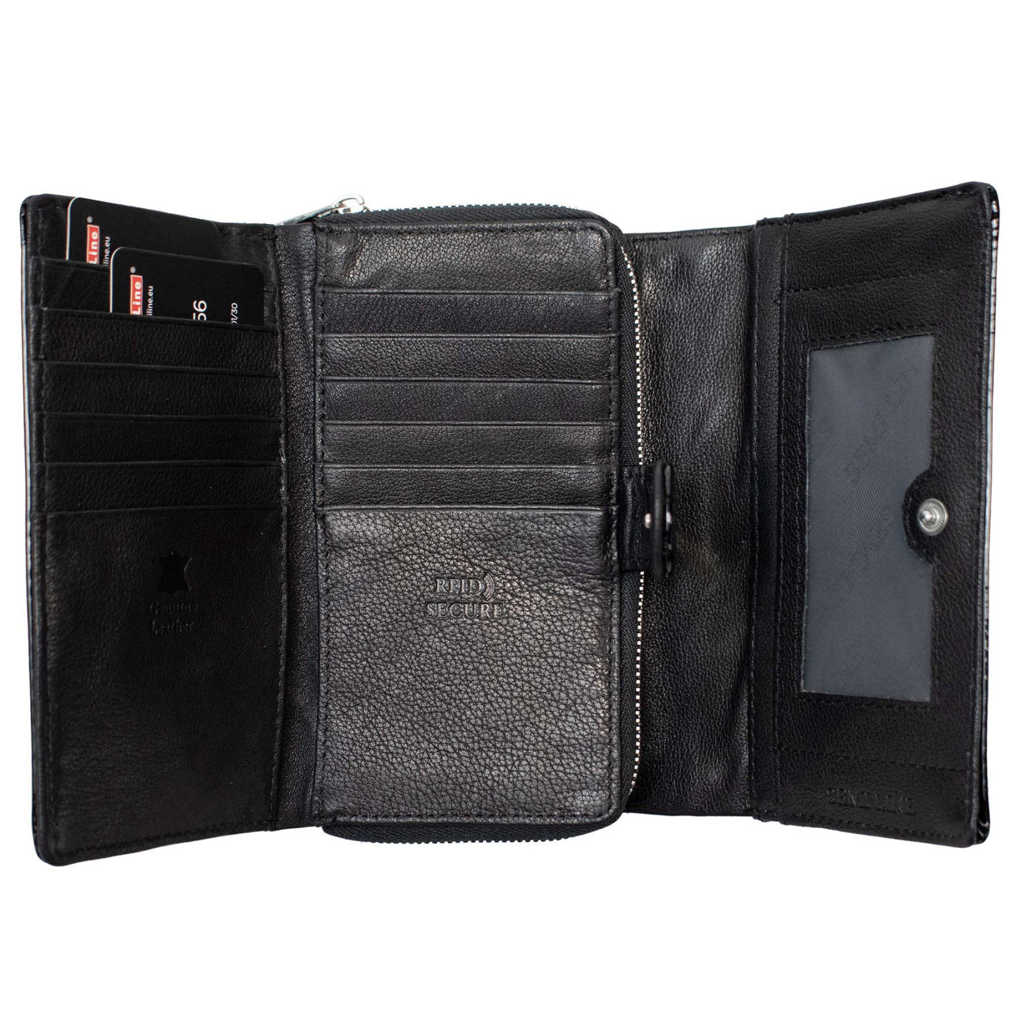 Гаманець жіночий шкіряний Semi Line RFID Black (P8229-0) - Robinzon.ua