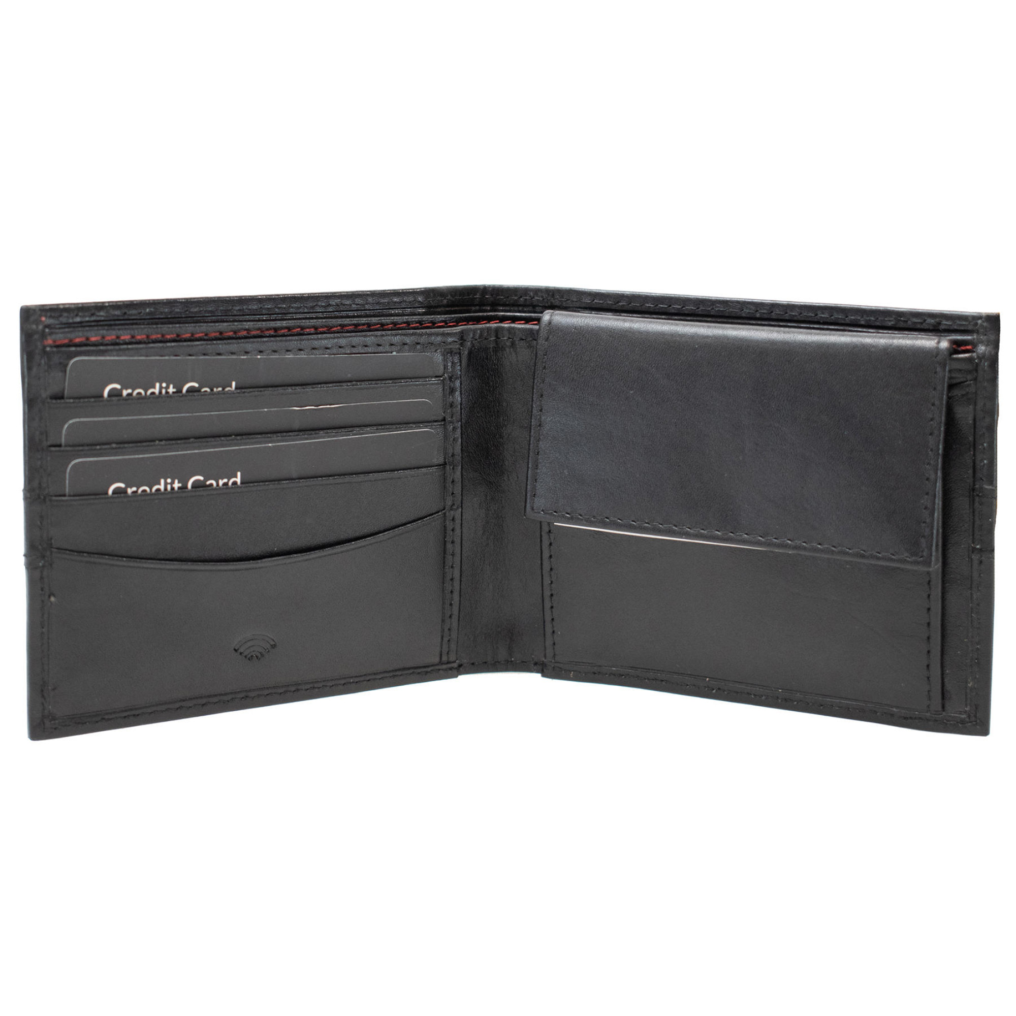 Портмоне чоловіче шкіряне Semi Line RFID Black (P8265-0) - 2 - Robinzon.ua